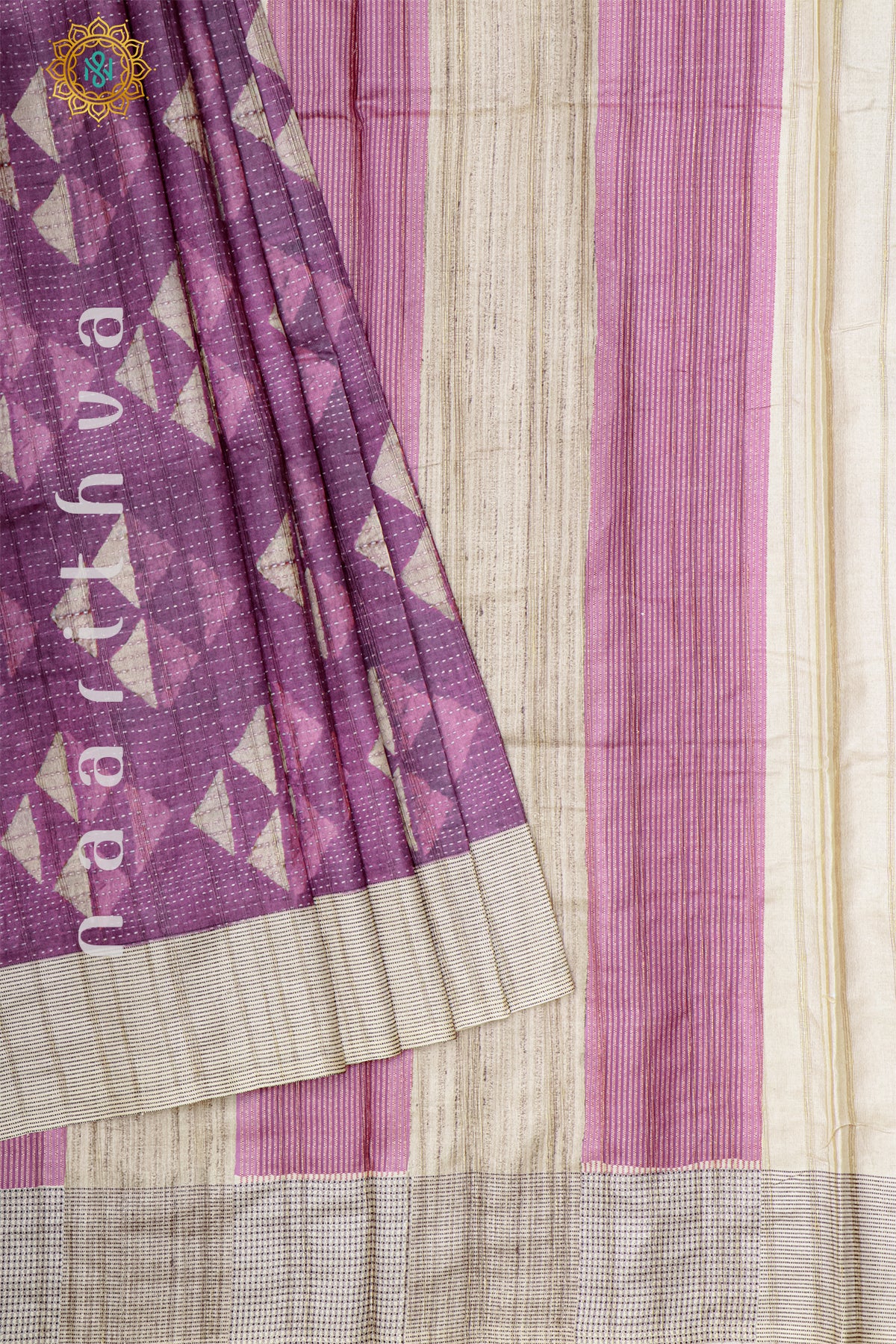 MAGENTA WITH BEIGE - KOTHA TUSSAR