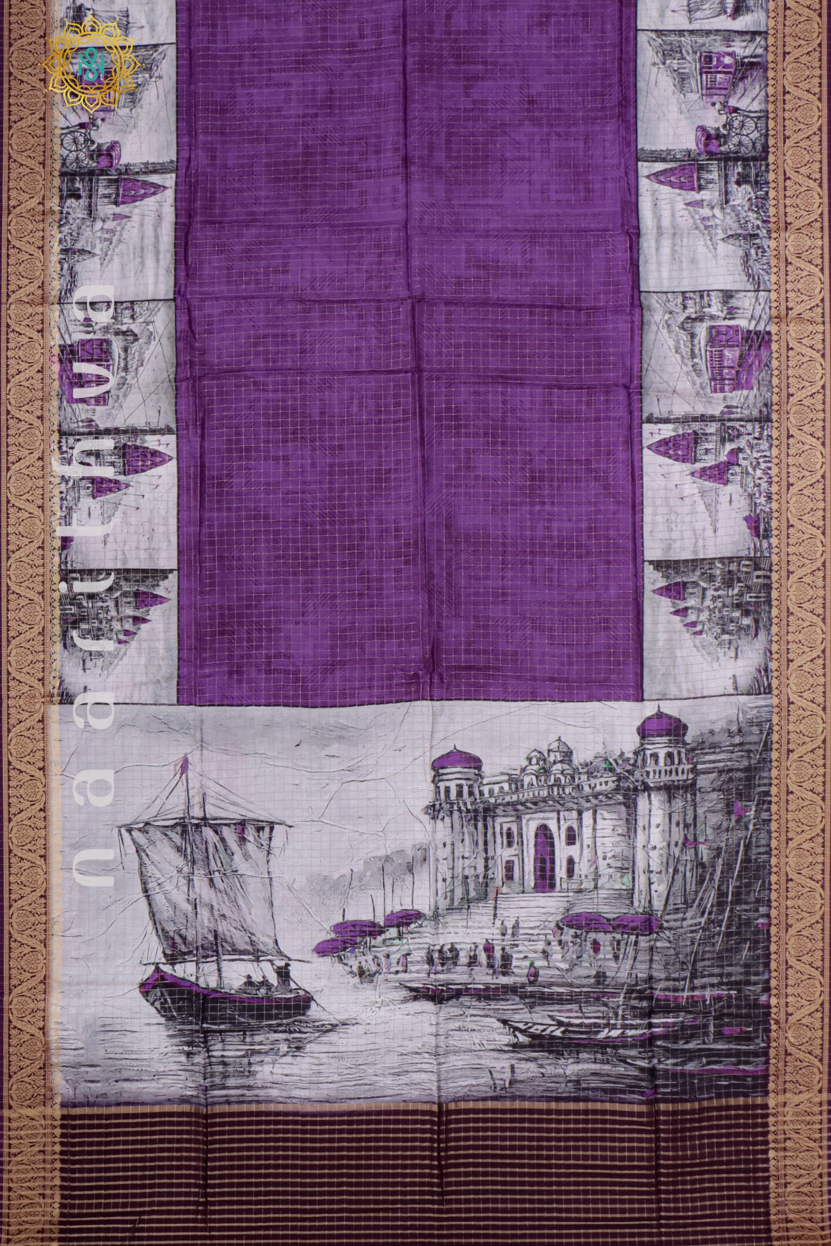 PURPLE - SEMI CREPE SILK