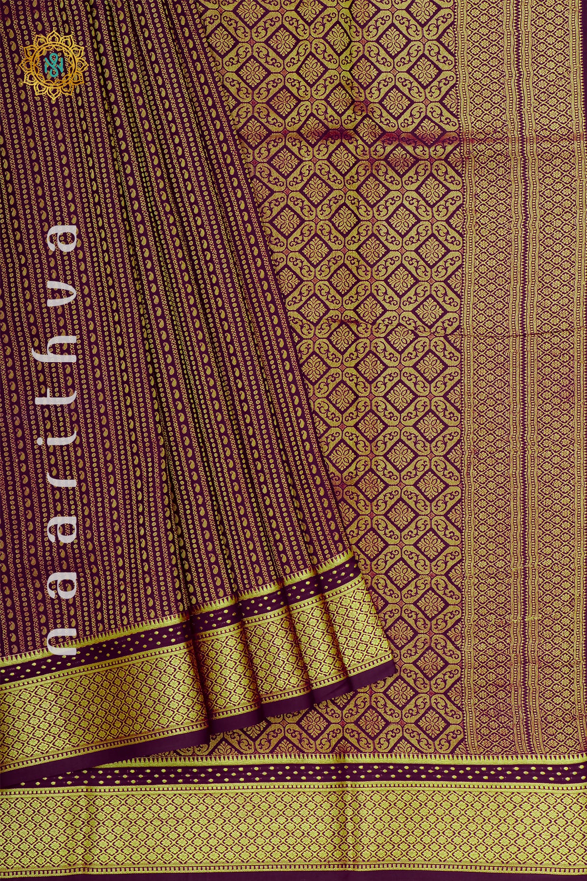 DEEP WINE - PURE MYSORE CREPE SILK