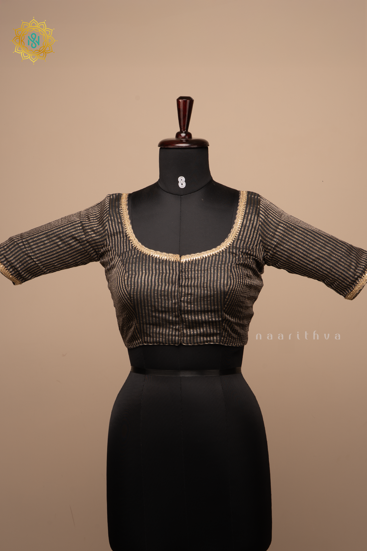 BLACK - TISSUE READYMADE BLOUSE