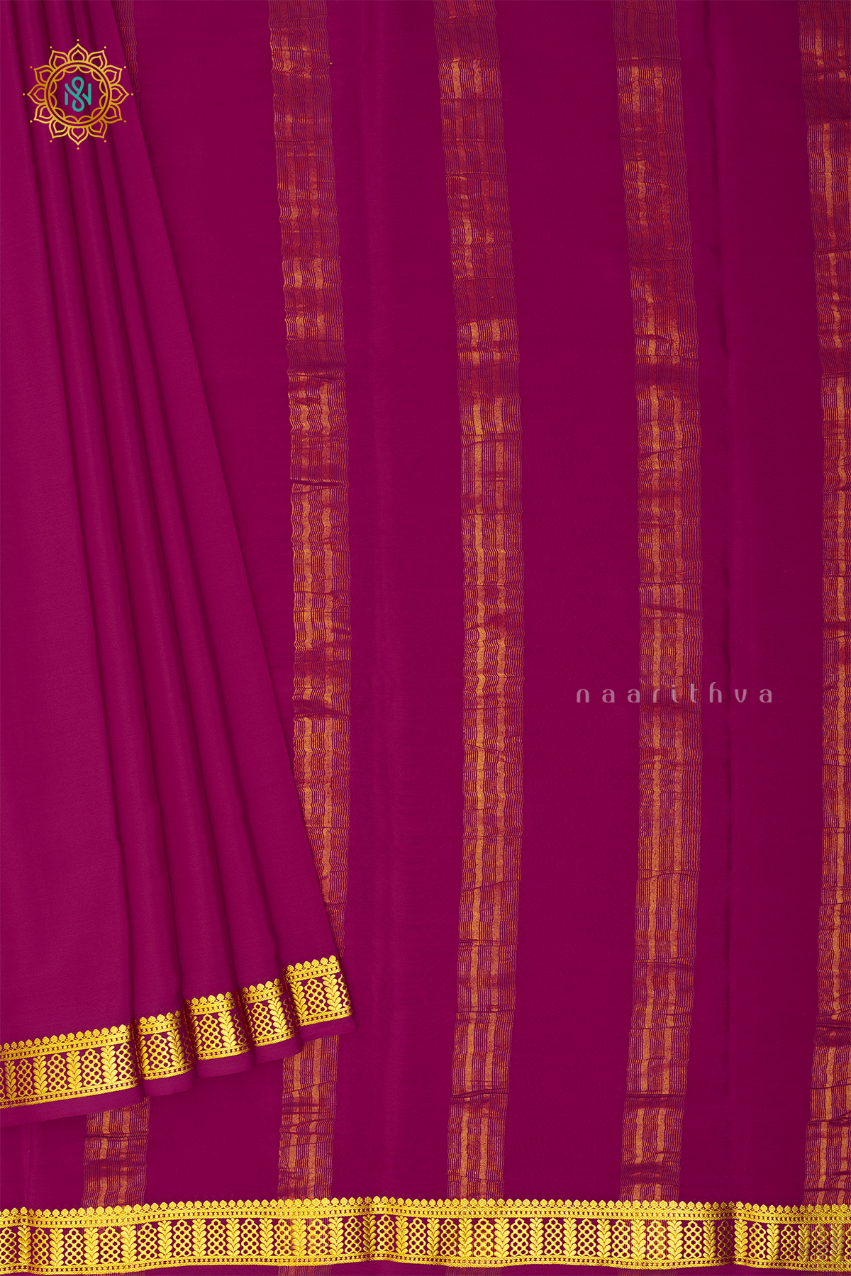 RANI PINK - PURE MYSORE CREPE SILK