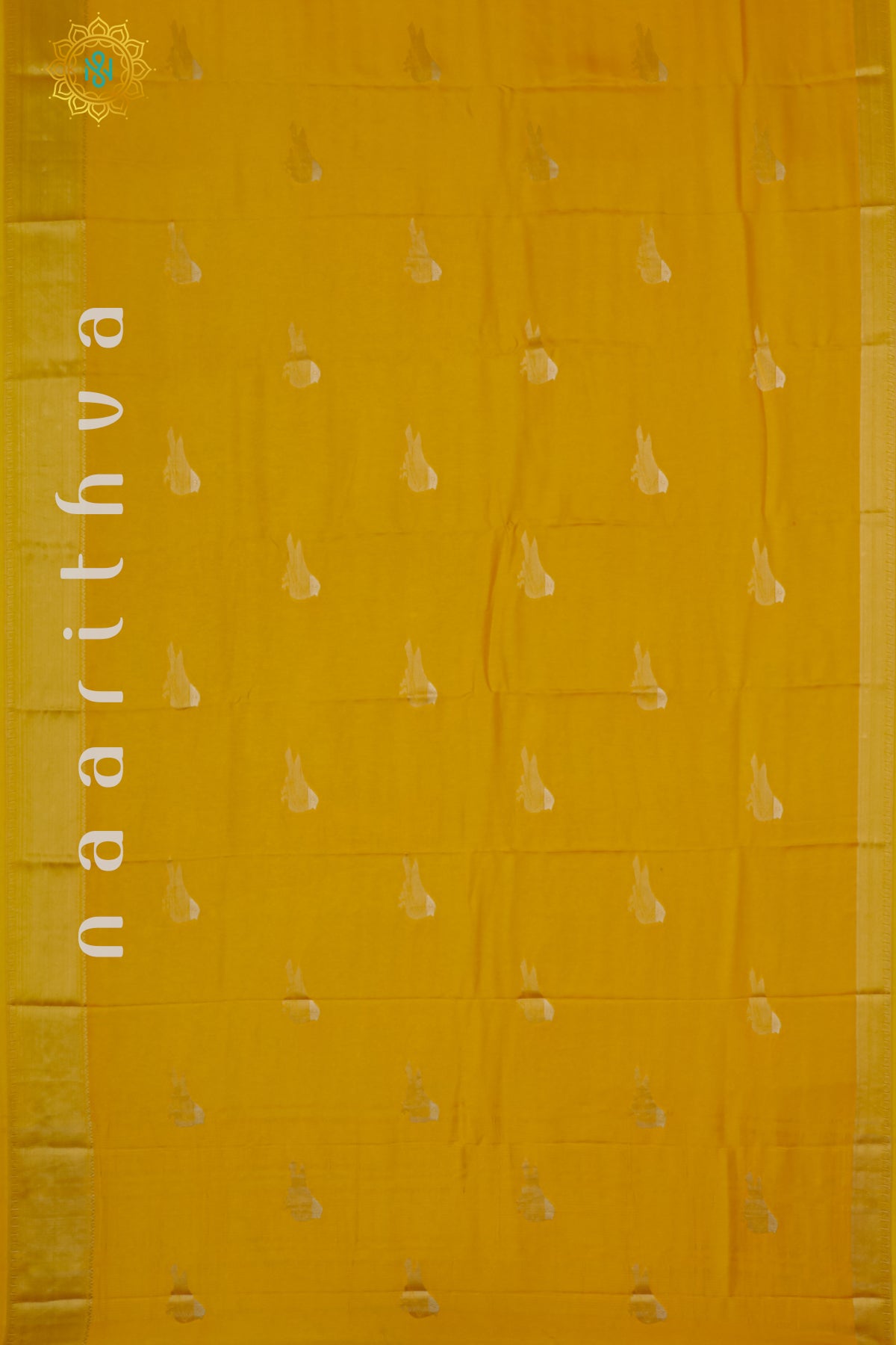 YELLOW WITH GREEN - DOLA SILK