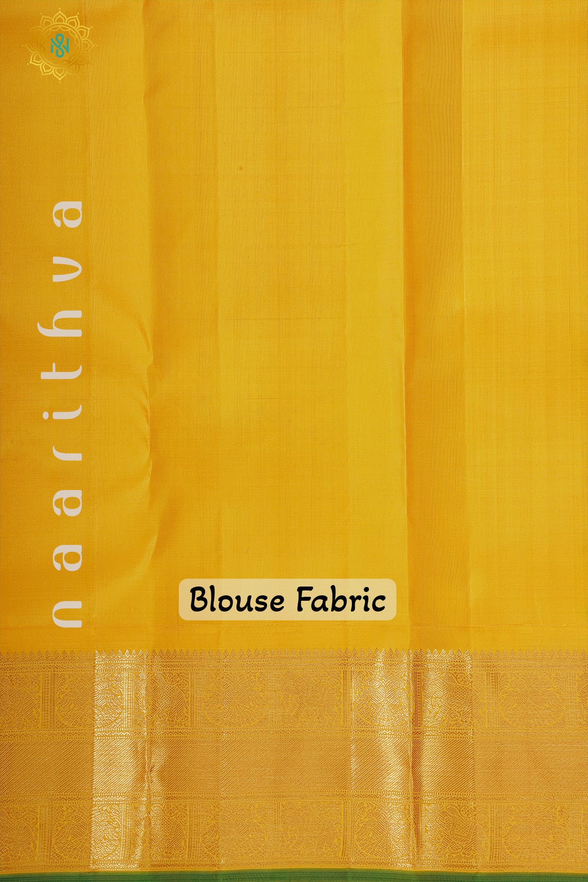 SKY BLUE WITH YELLOW - PURE KANJIVARAM SILK