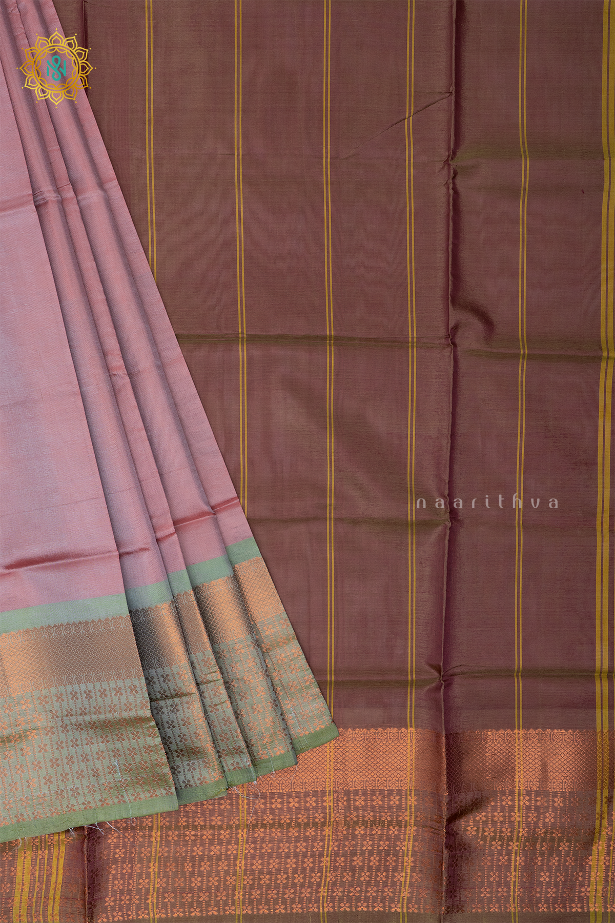 DUAL SHADE OF PINK WITH MAROON - BANANA PITH