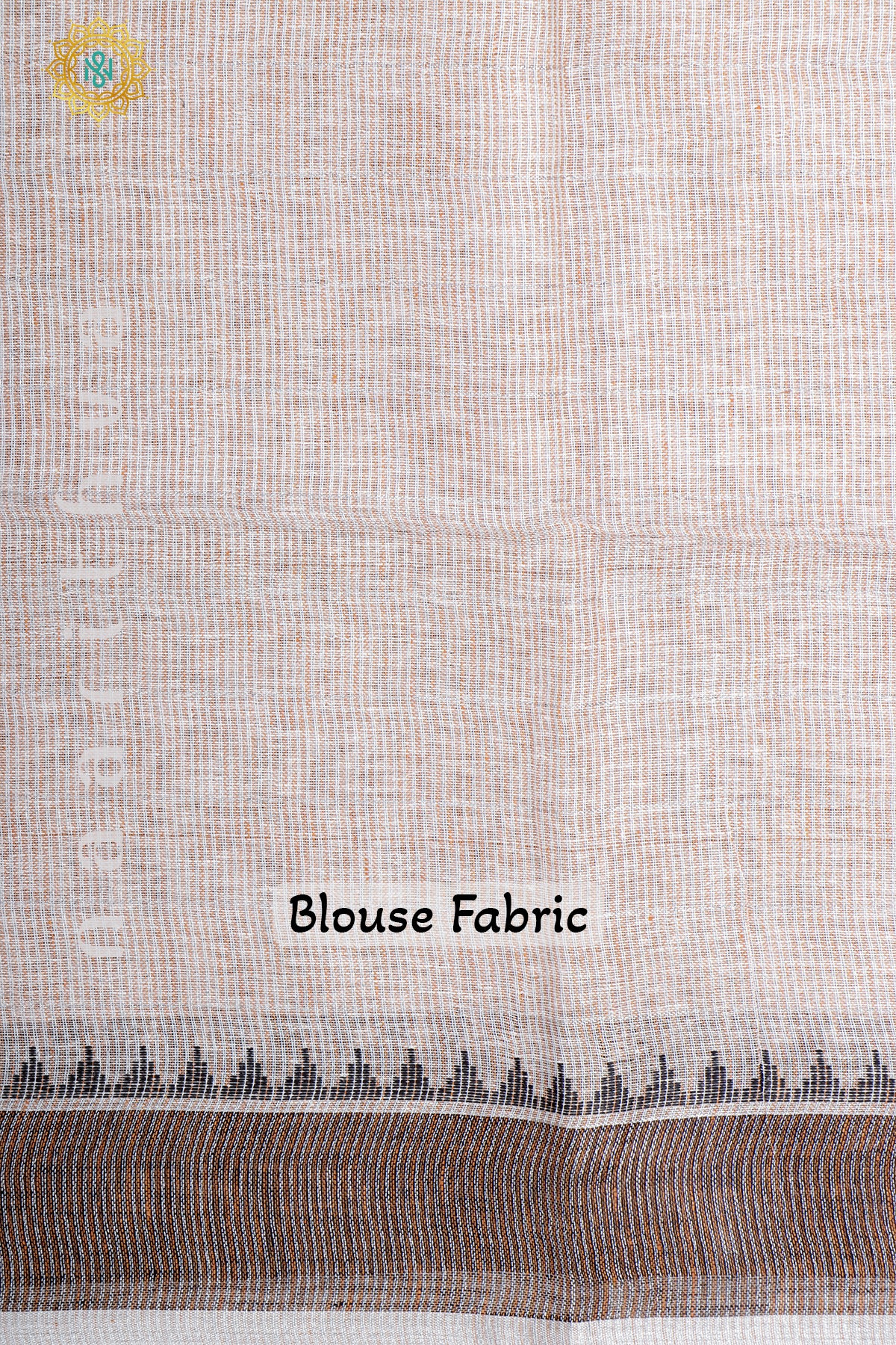 LIGHT BROWN OFF WHITE - PURE LINEN