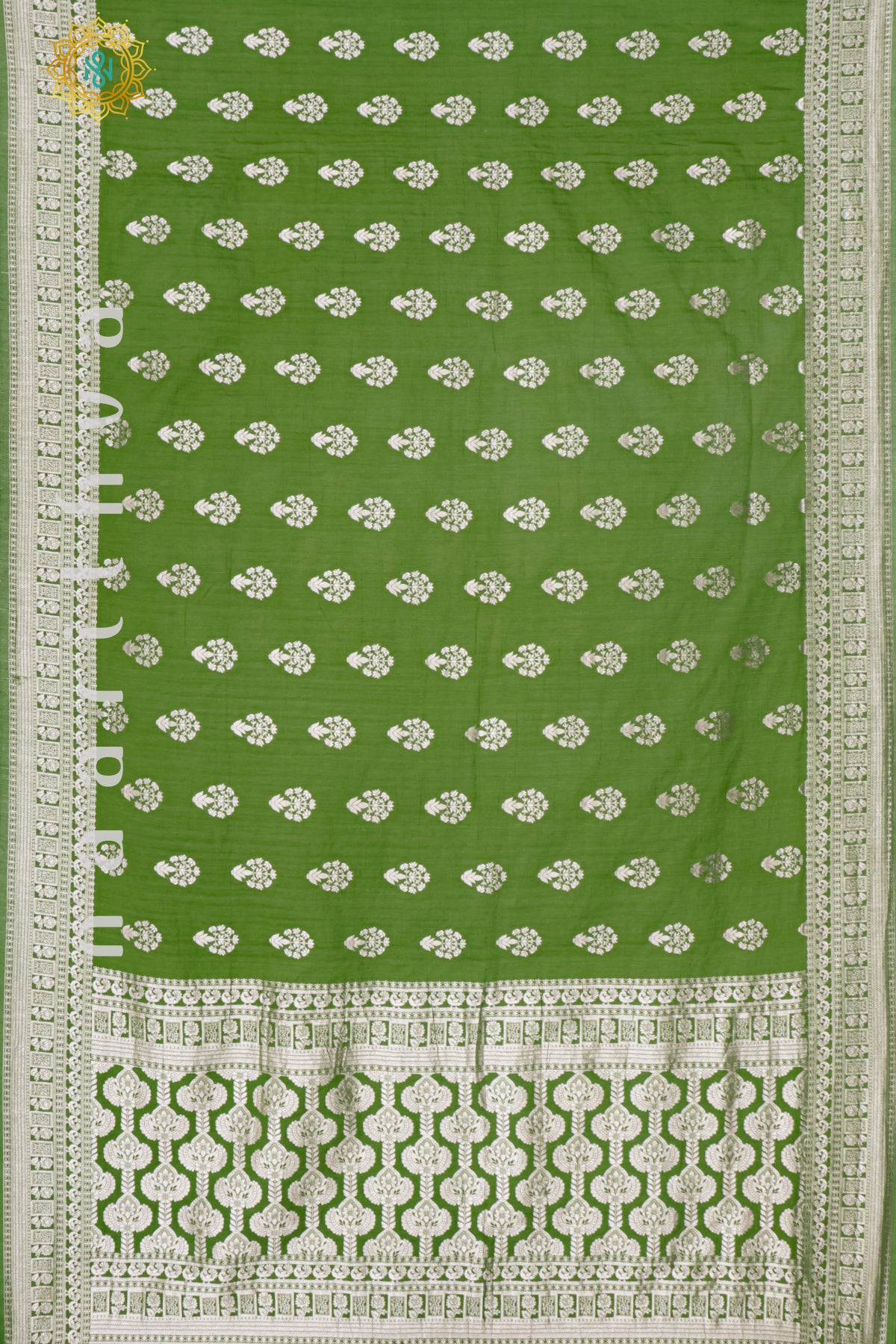 GREEN - SEMI TUSSAR GEORGETTE