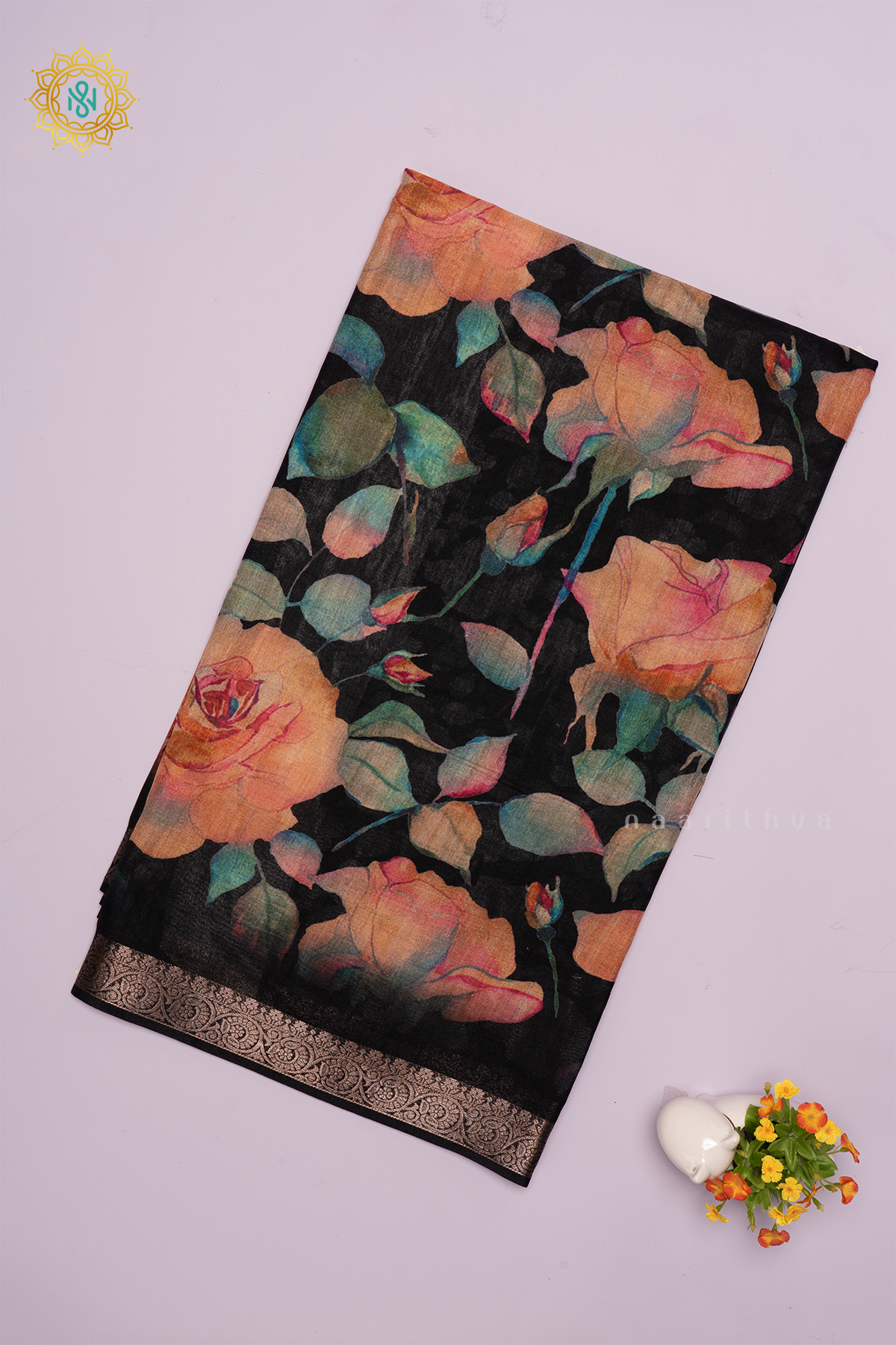 BLACK - LINEN TUSSAR