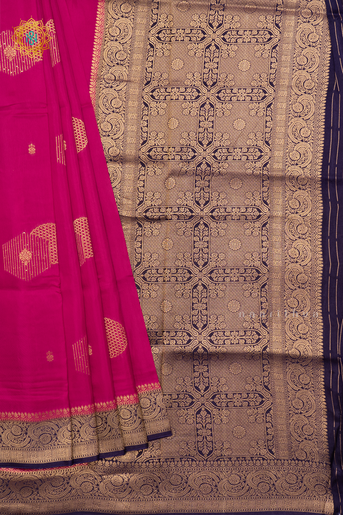 PINK WITH PURPLE - DOLA SILK