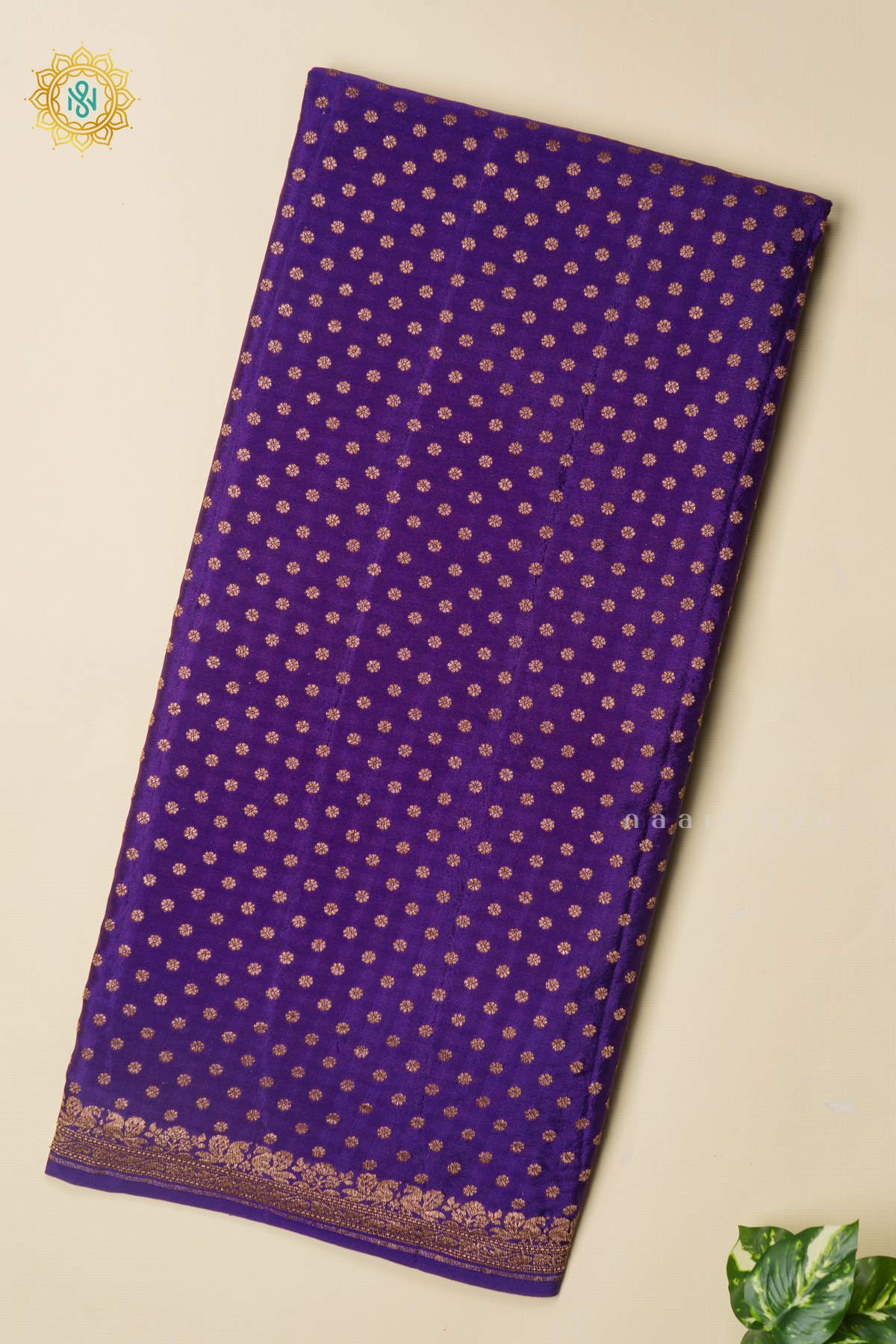 PURPLE - PURE BANARASI CREPE