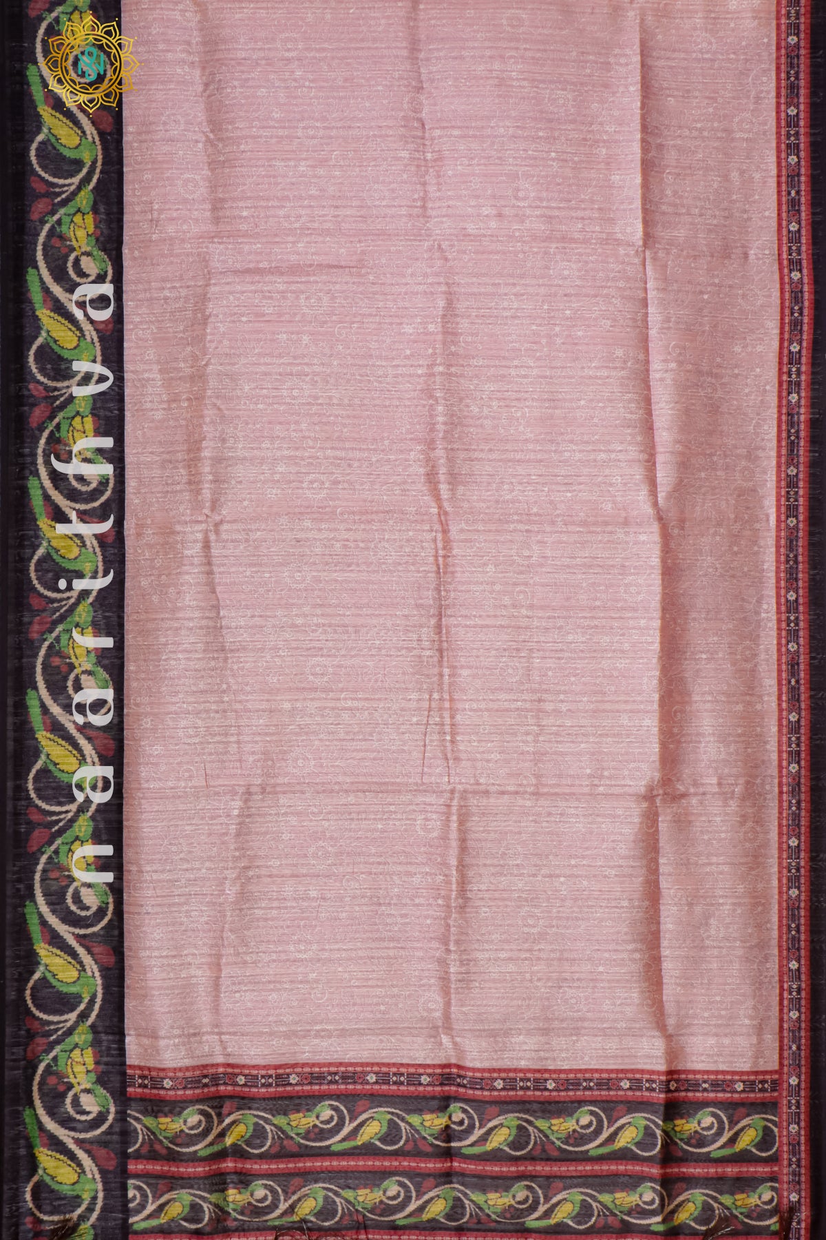 LIGHT PINK WITH BLACK - KOTHA TUSSAR