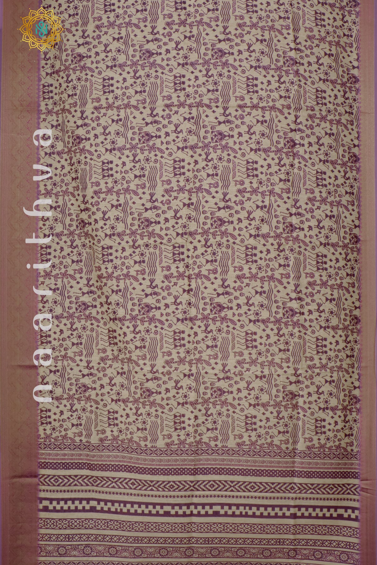 WINE - CHANDERI SILK COTTON