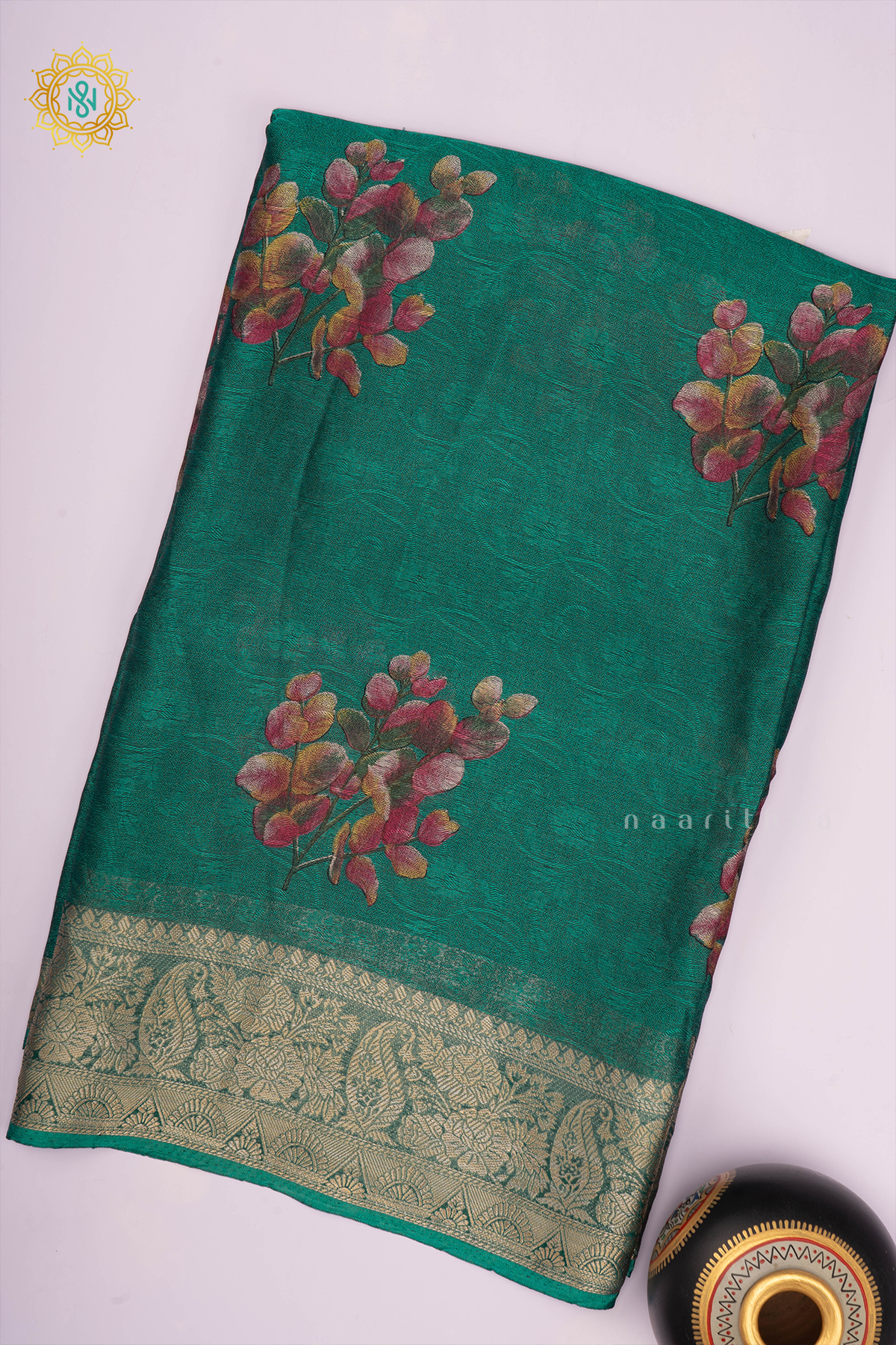 AQUA GREEN - SEMI GEORGETTE