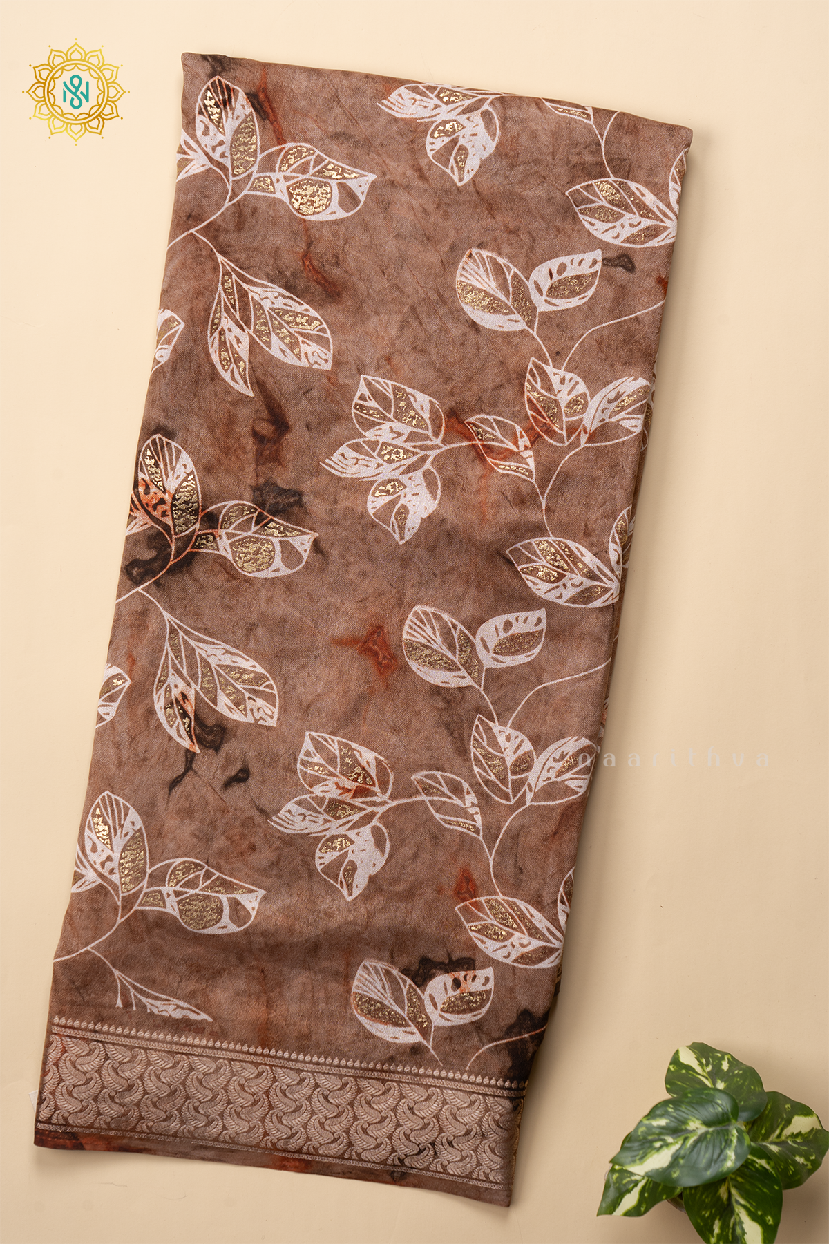 BROWN - SEMI GEORGETTE