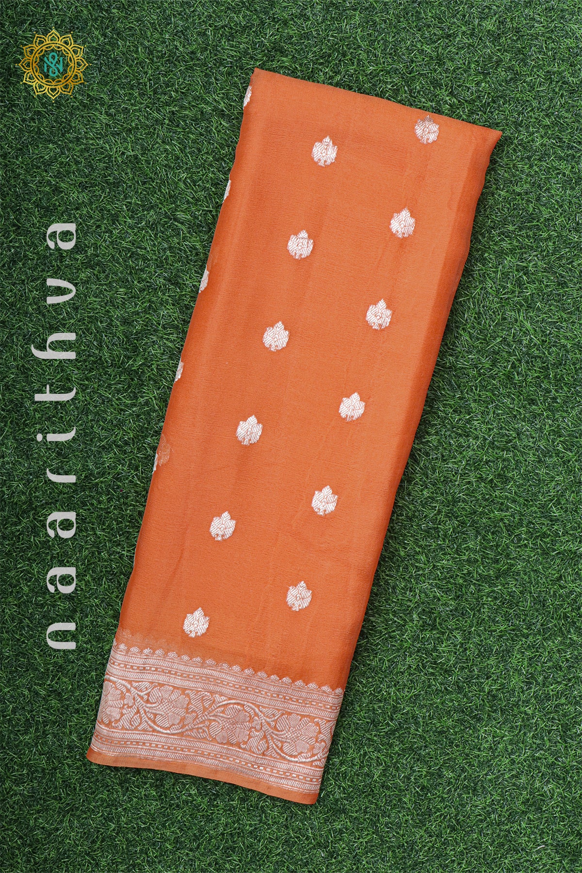 ORANGE - PURE BANARASI CHIFFON