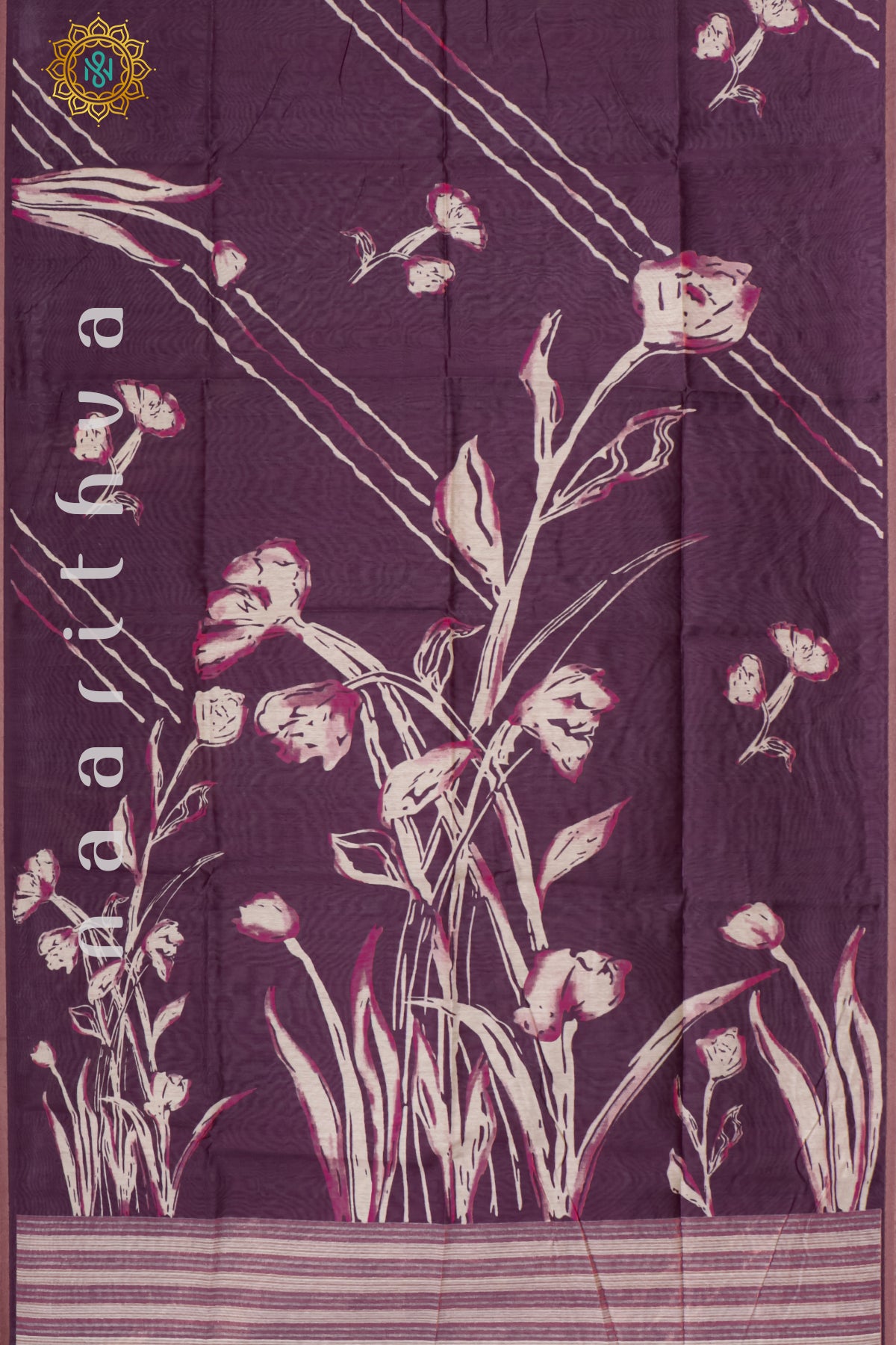 WINE - SEMI TUSSAR SILK