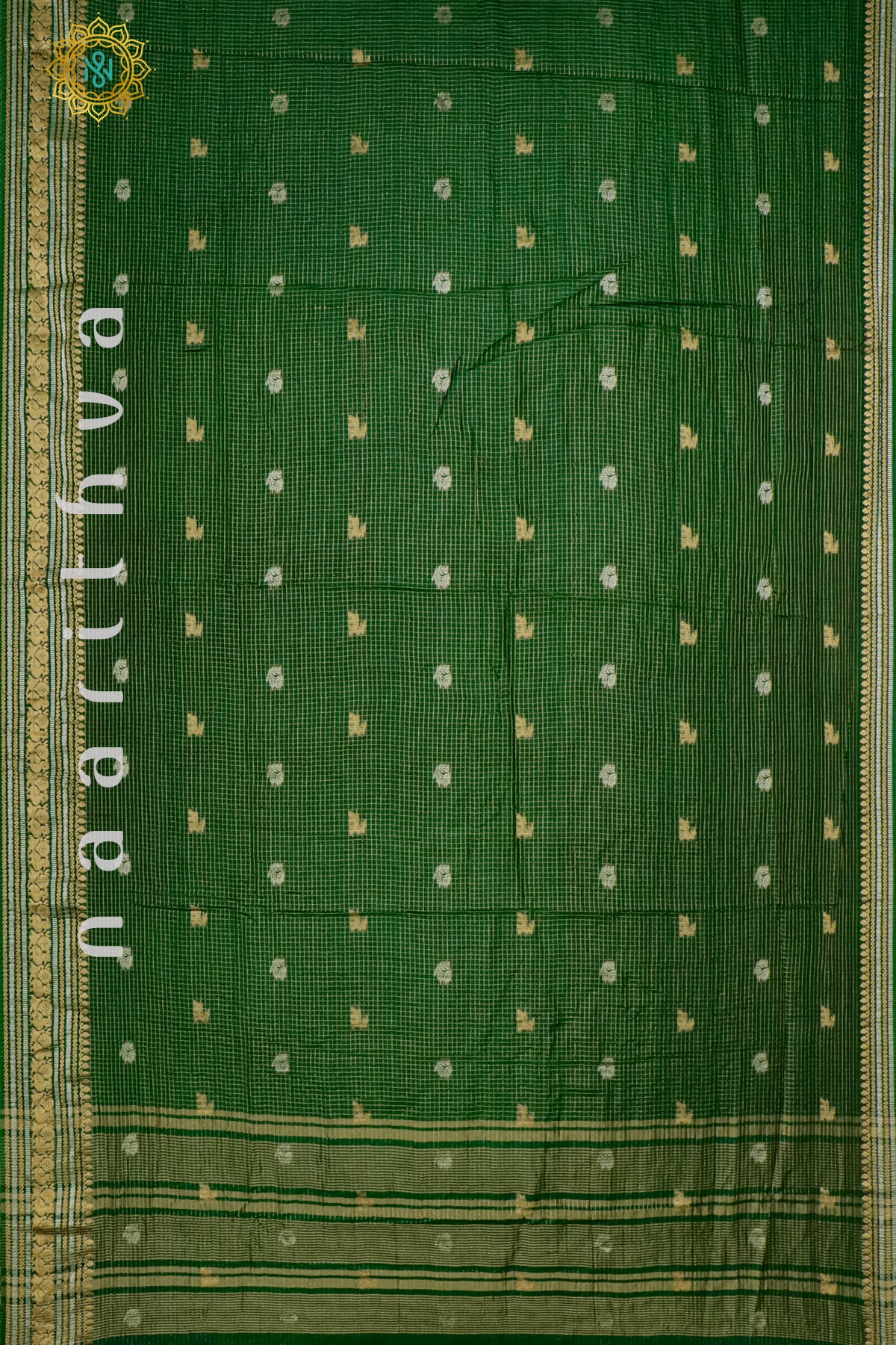 GREEN WITH PARROT GREEN - DOLA SILK