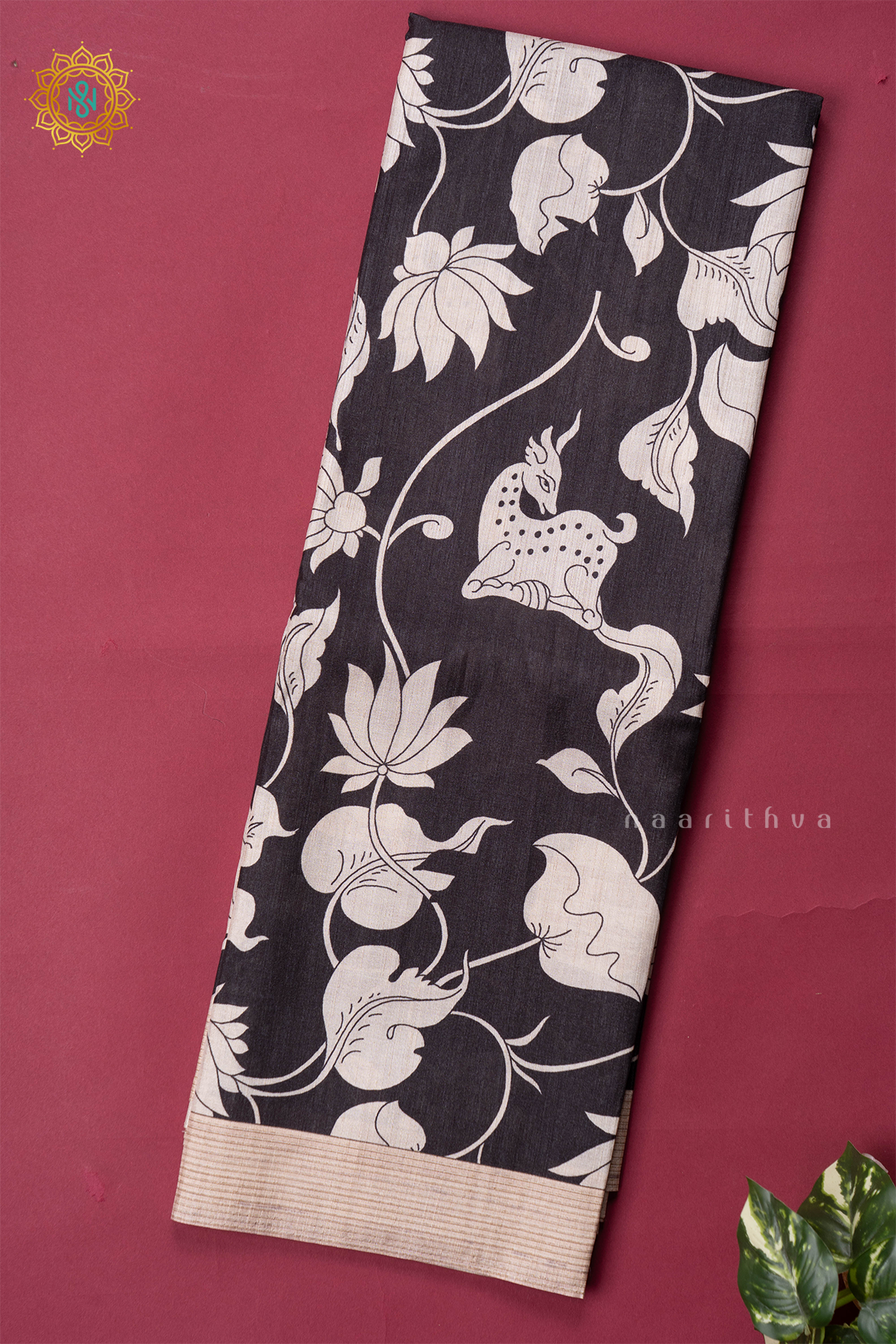 BLACK WITH OFF WHITE - KOTHA TUSSAR