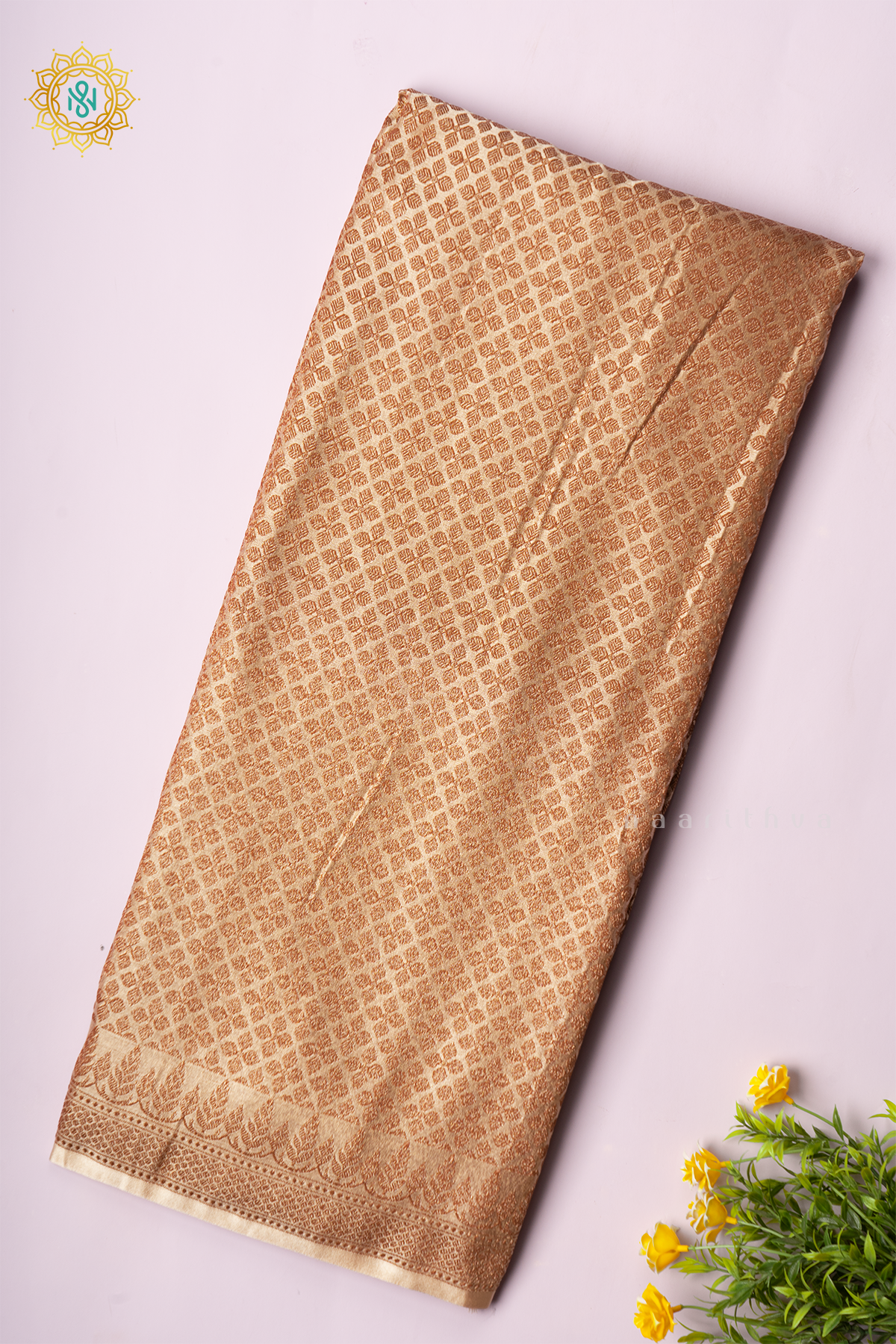 OFF WHITE - SATIN BANRASI