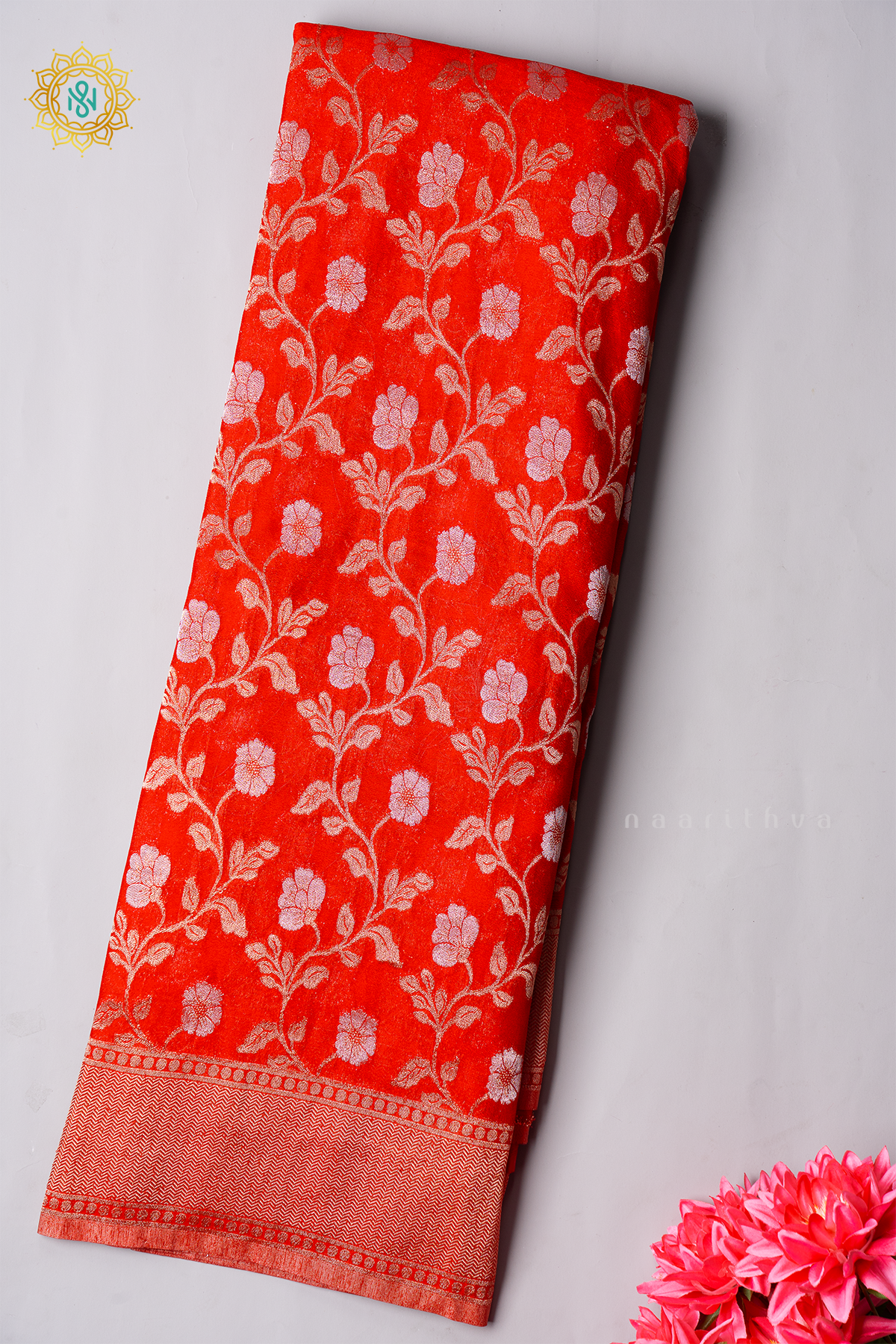 RED - SEMI CHIFFON GEORGETTE