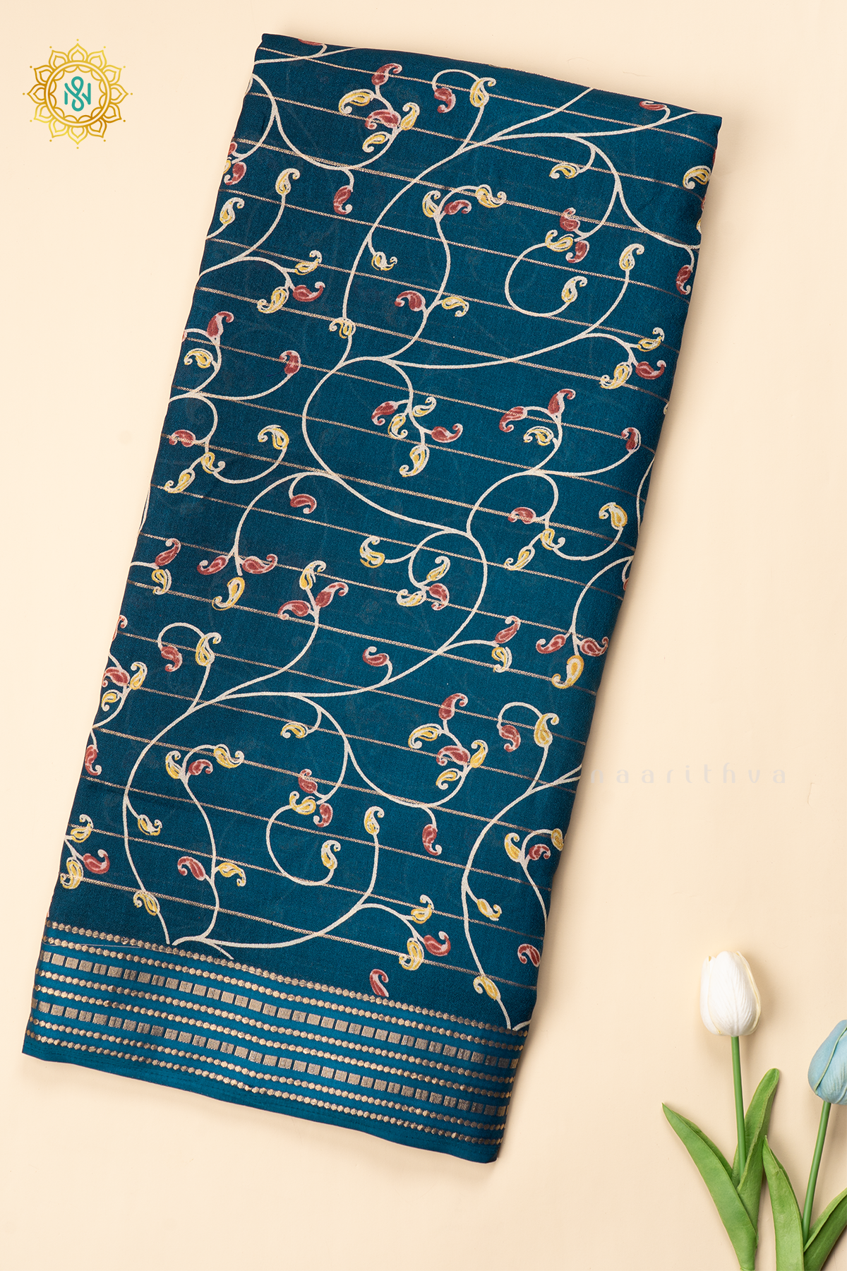 GERMAN BLUE - SEMI GEORGETTE