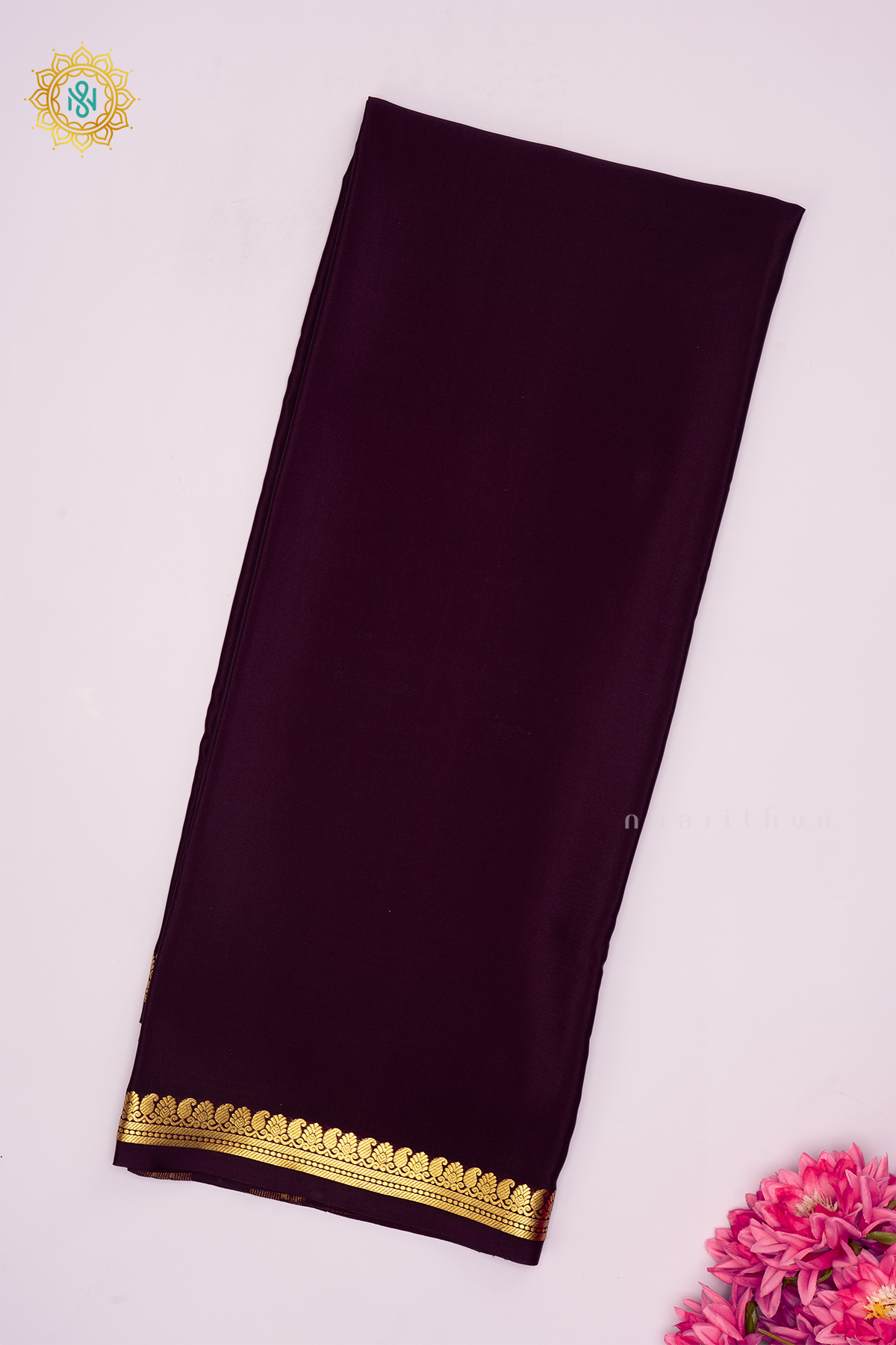 DEEP WINE - PURE MYSORE CREPE SILK