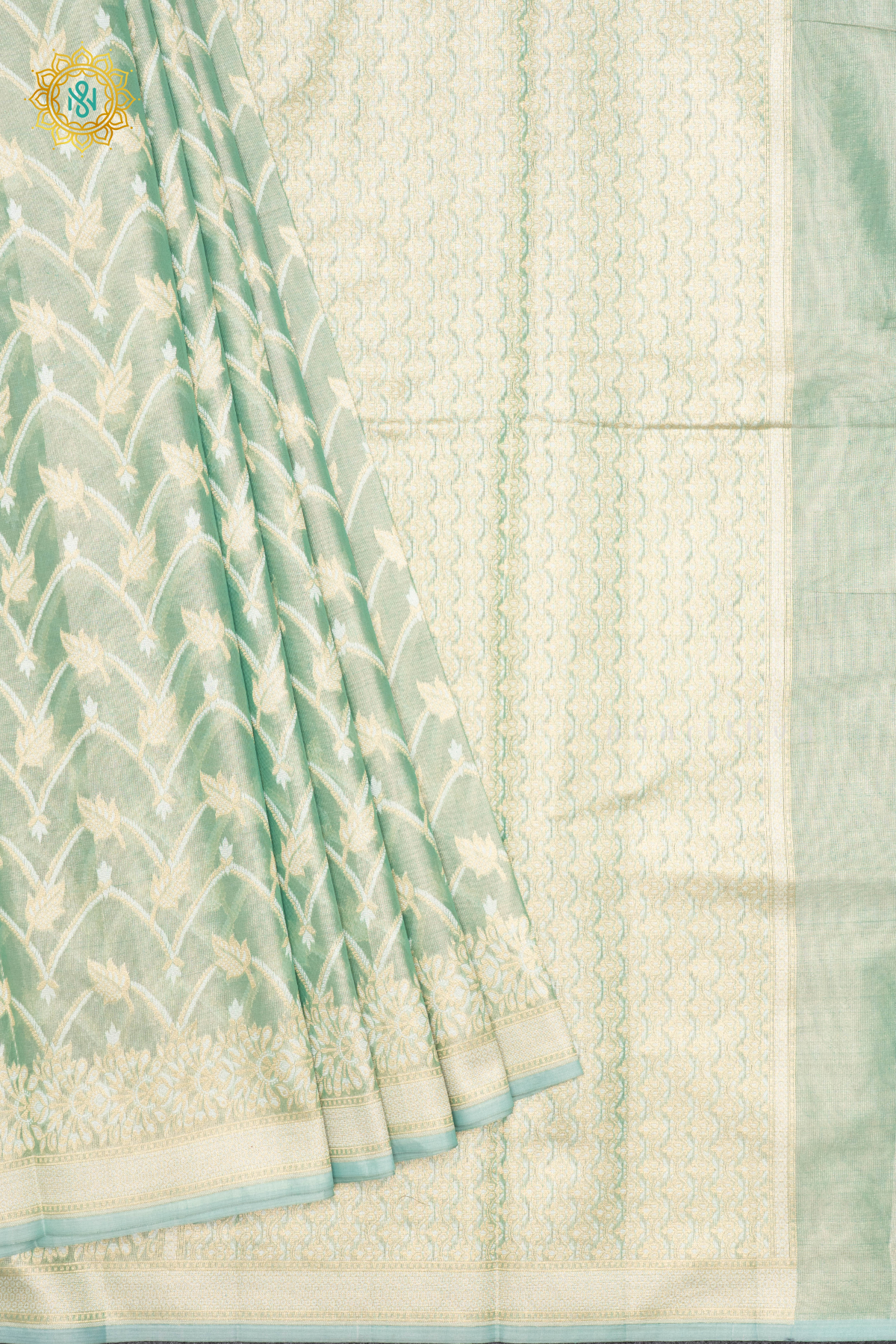 AQUA GREEN - TISSUE ORGANZA