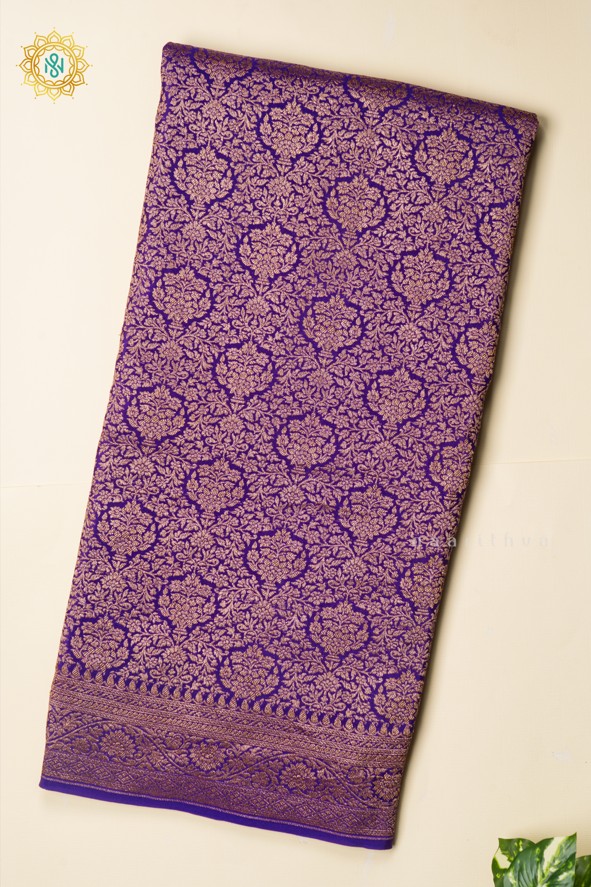 PURPLE - PURE BANARASI CREPE