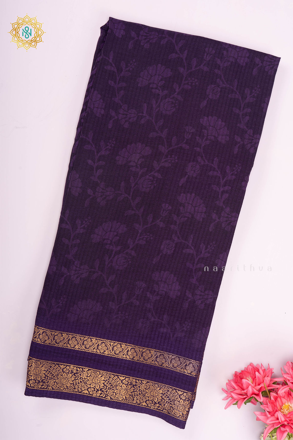 PURPLE - SEMI CREPE SILK