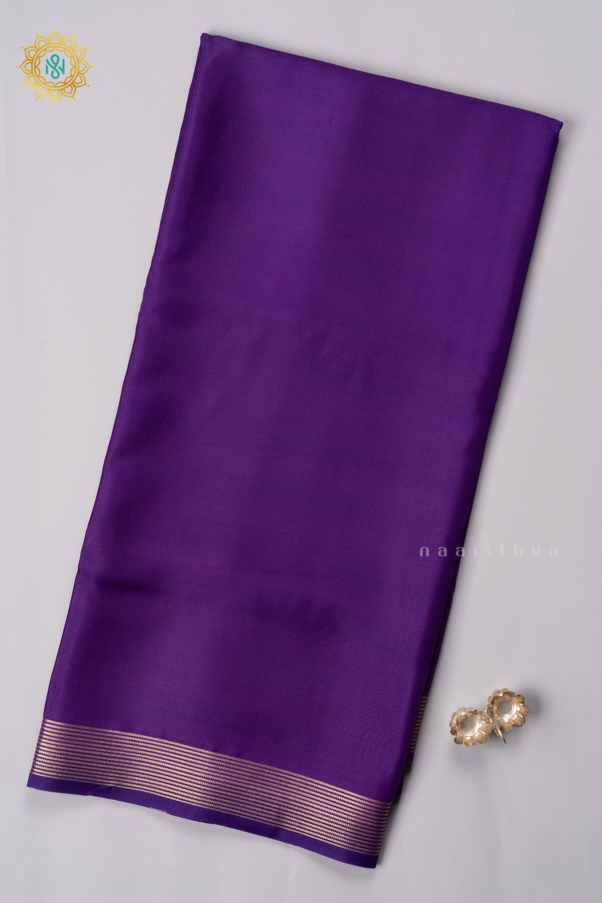 PURPLE - SEMI MYSORE CREPE SILK