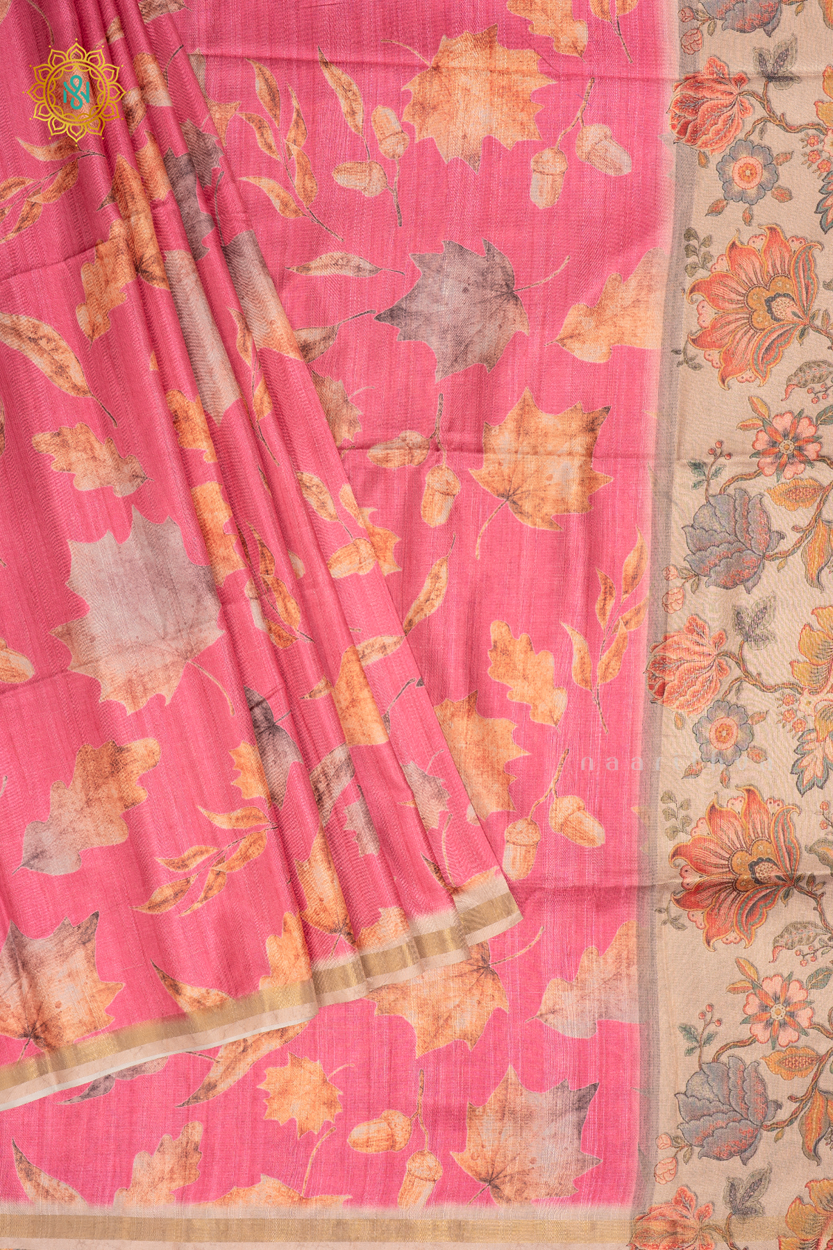 Pink - Semi Kotha Crepe