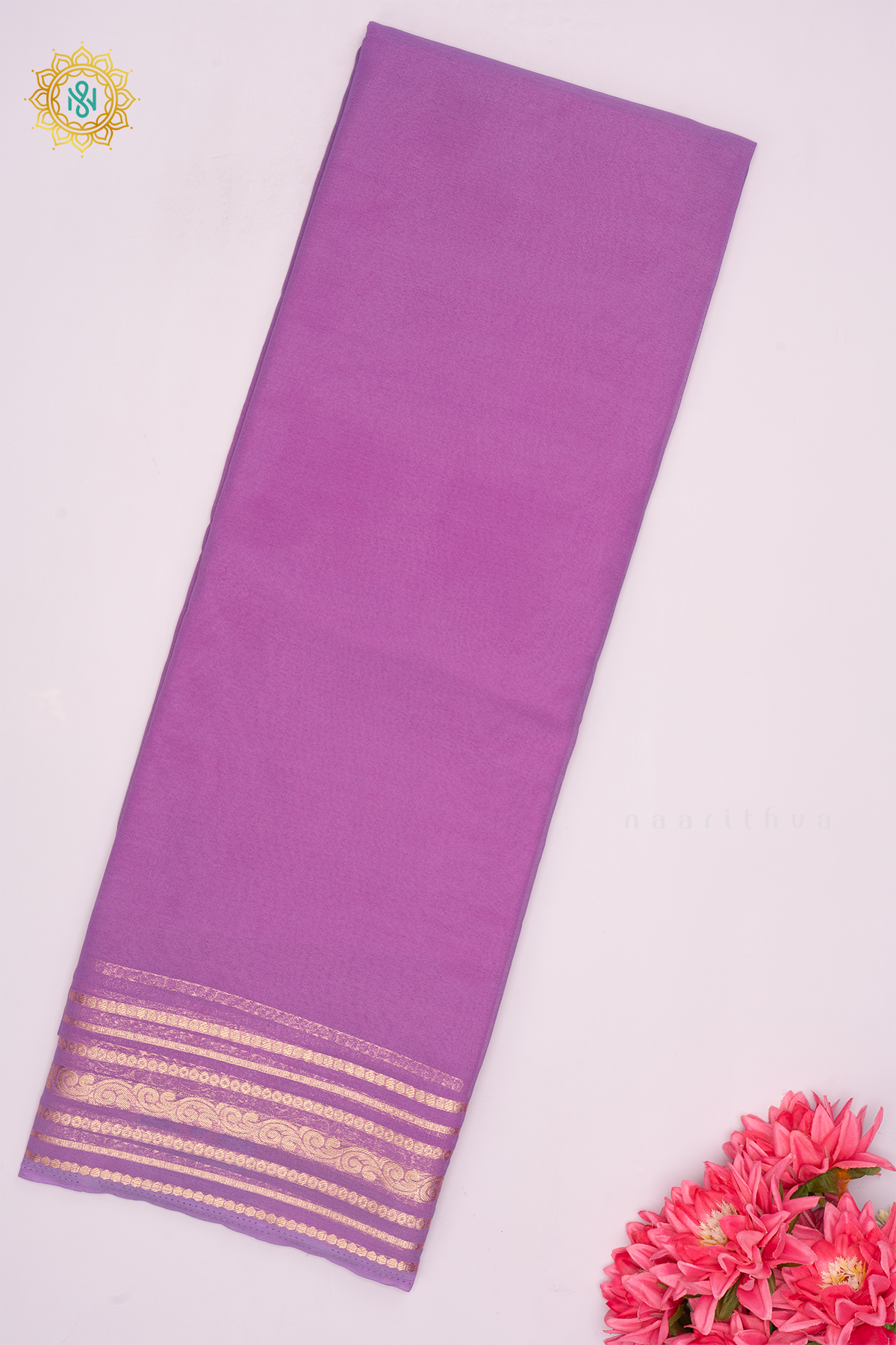 LAVENDER - SEMI MYSORE CREPE SILK