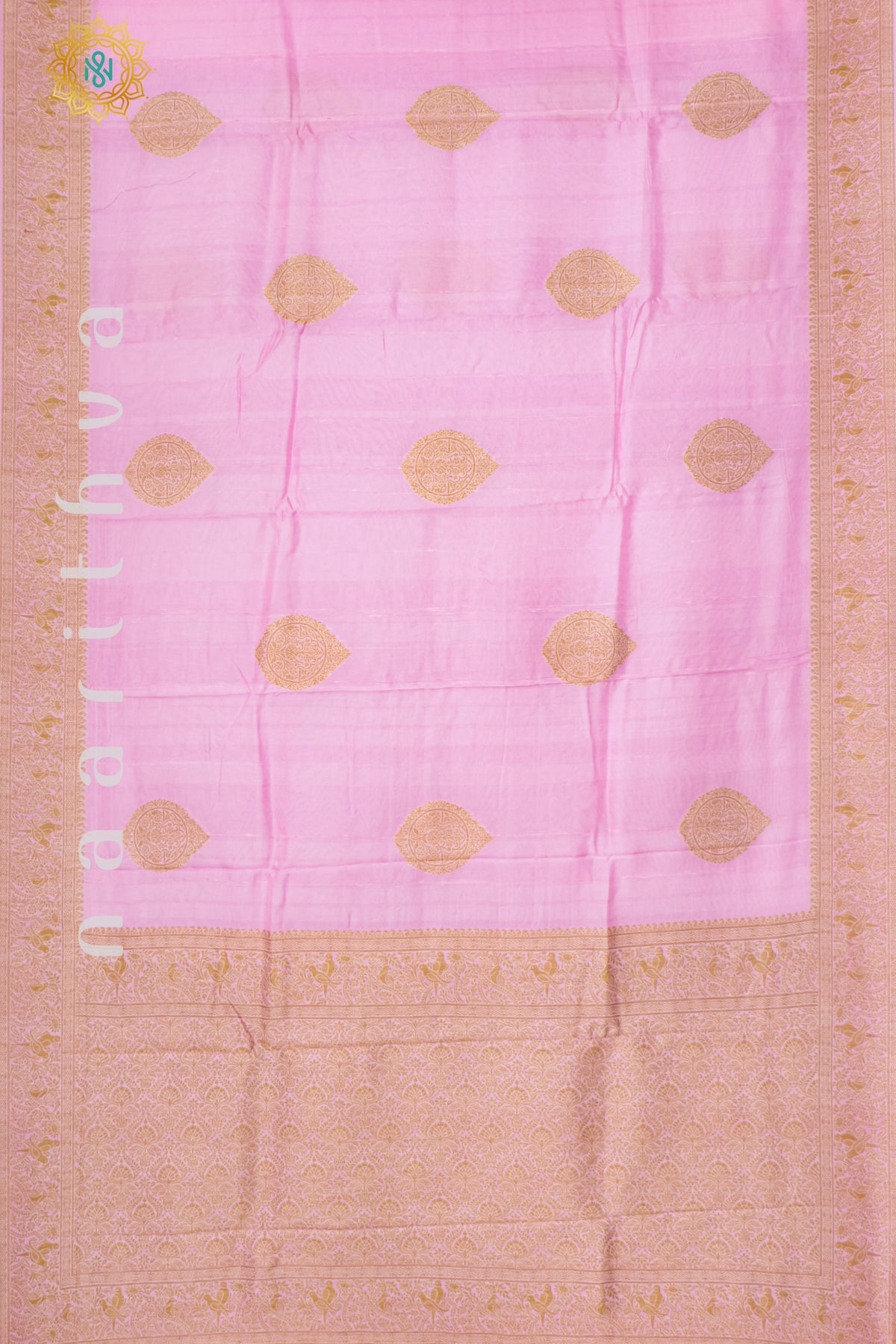 LIGHT PINK - SEMI RAW SILK