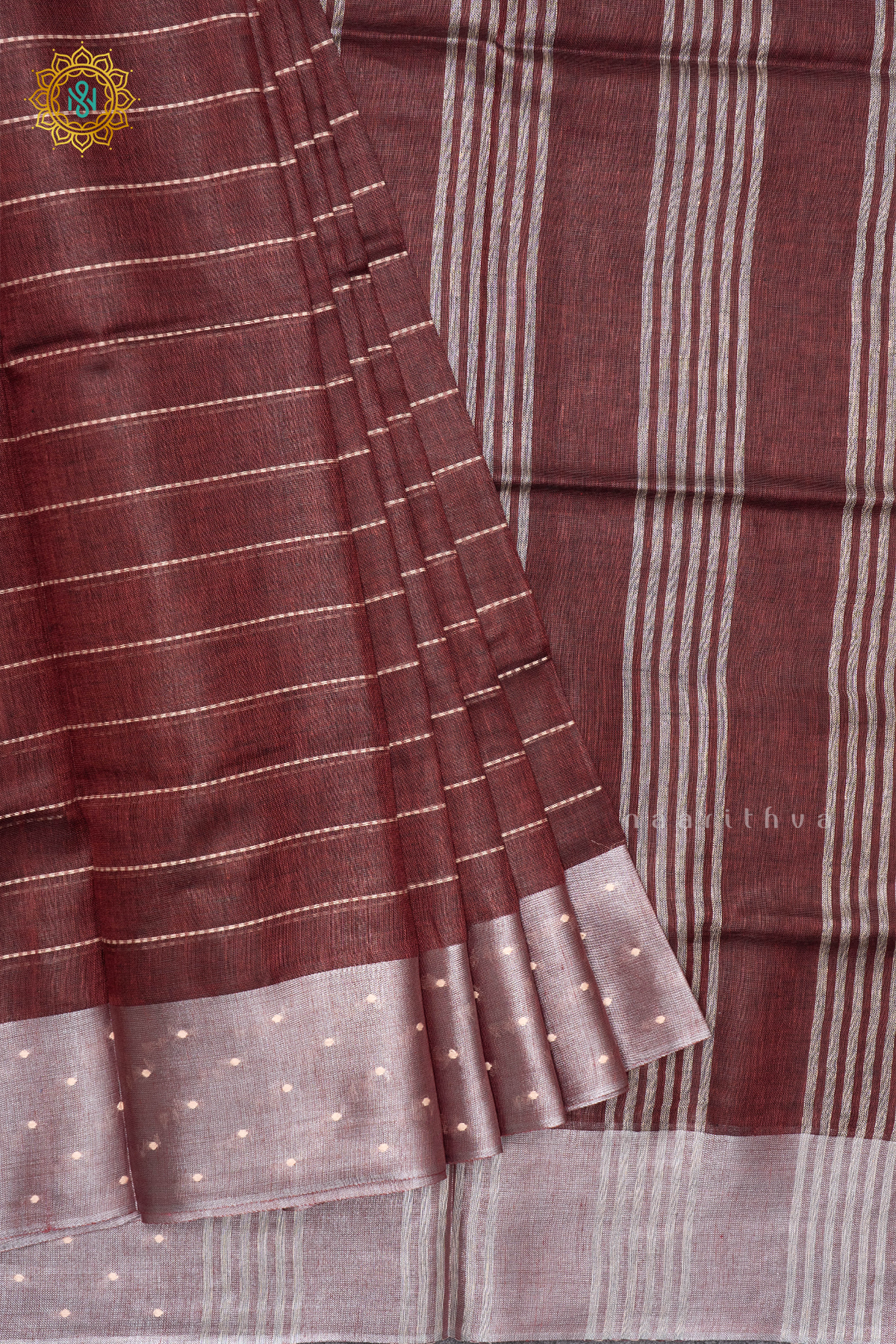 MAROON - PURE LINEN