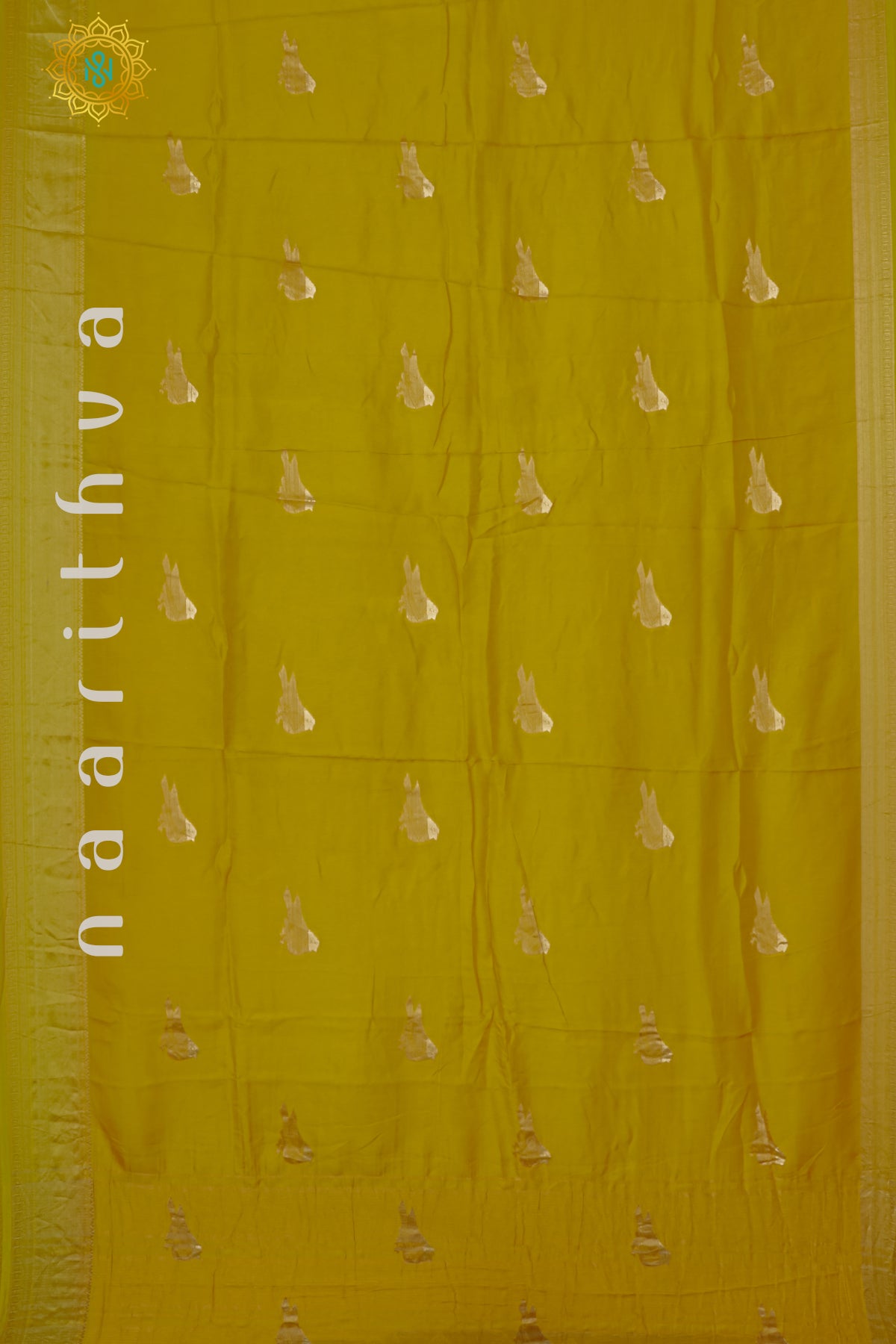 YELLOW WITH PURPLE - DOLA SILK