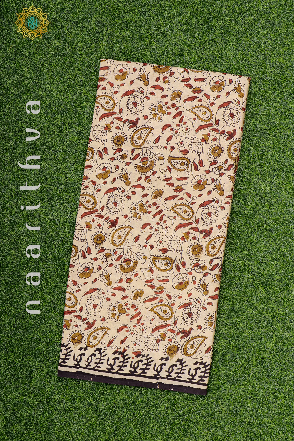 BEIGE WITH BLACK - MUL COTTON