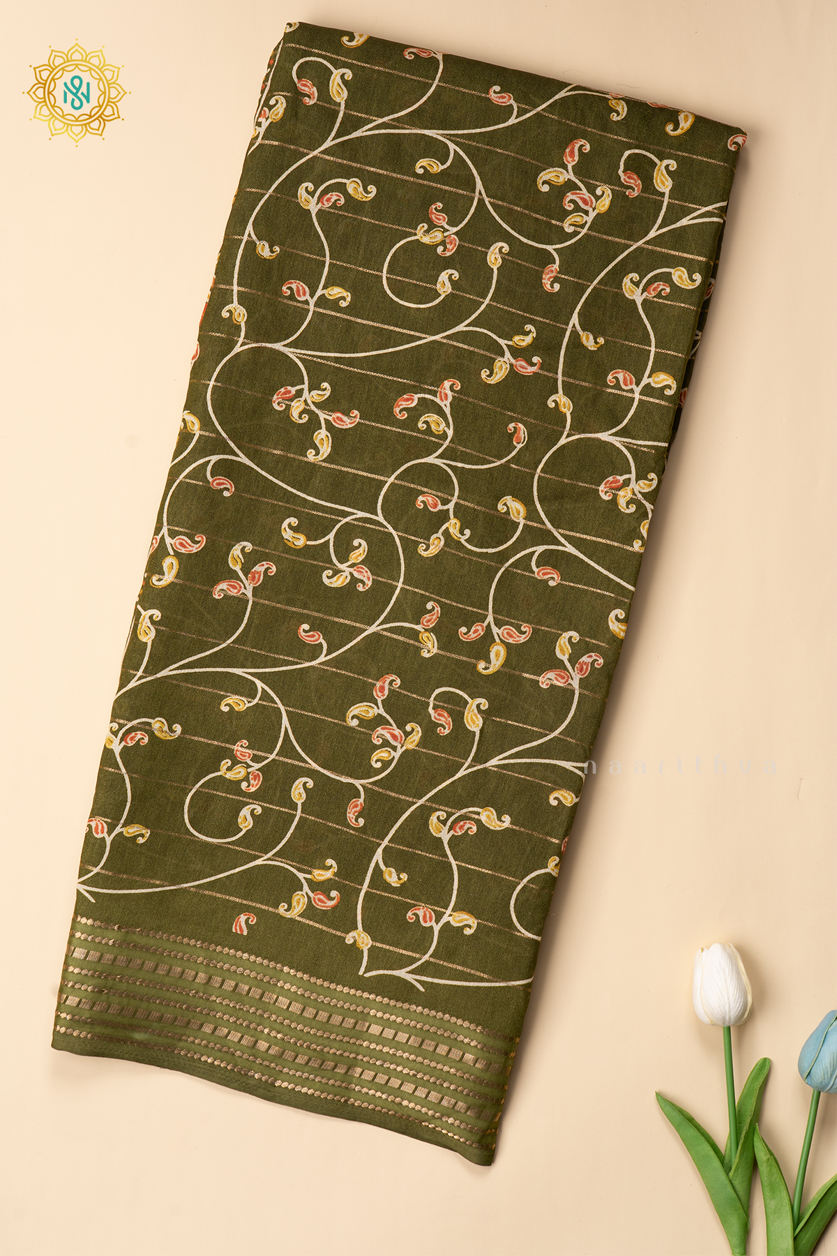 GREEN - SEMI GEORGETTE