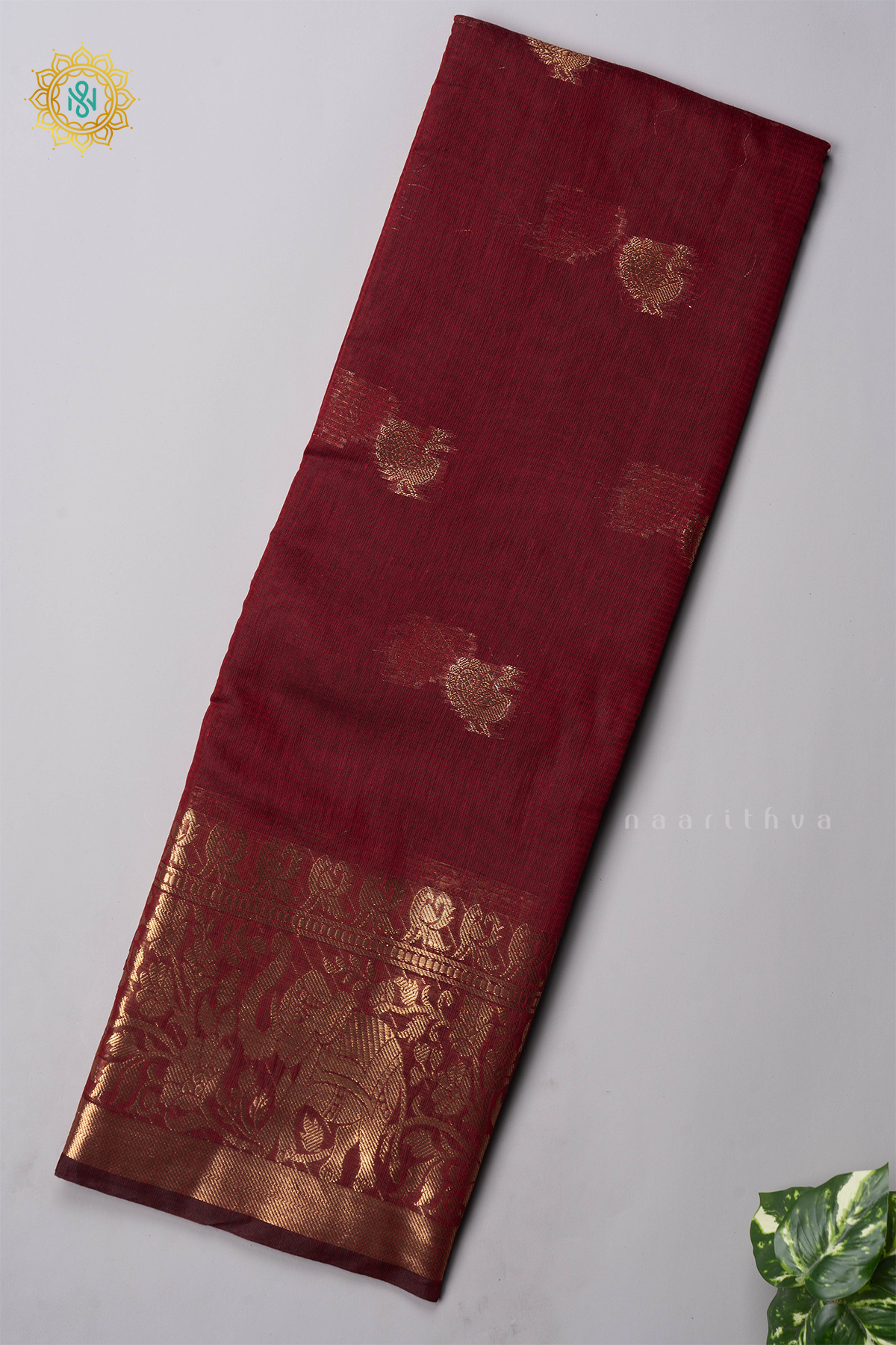 MAROON - SILK COTTON