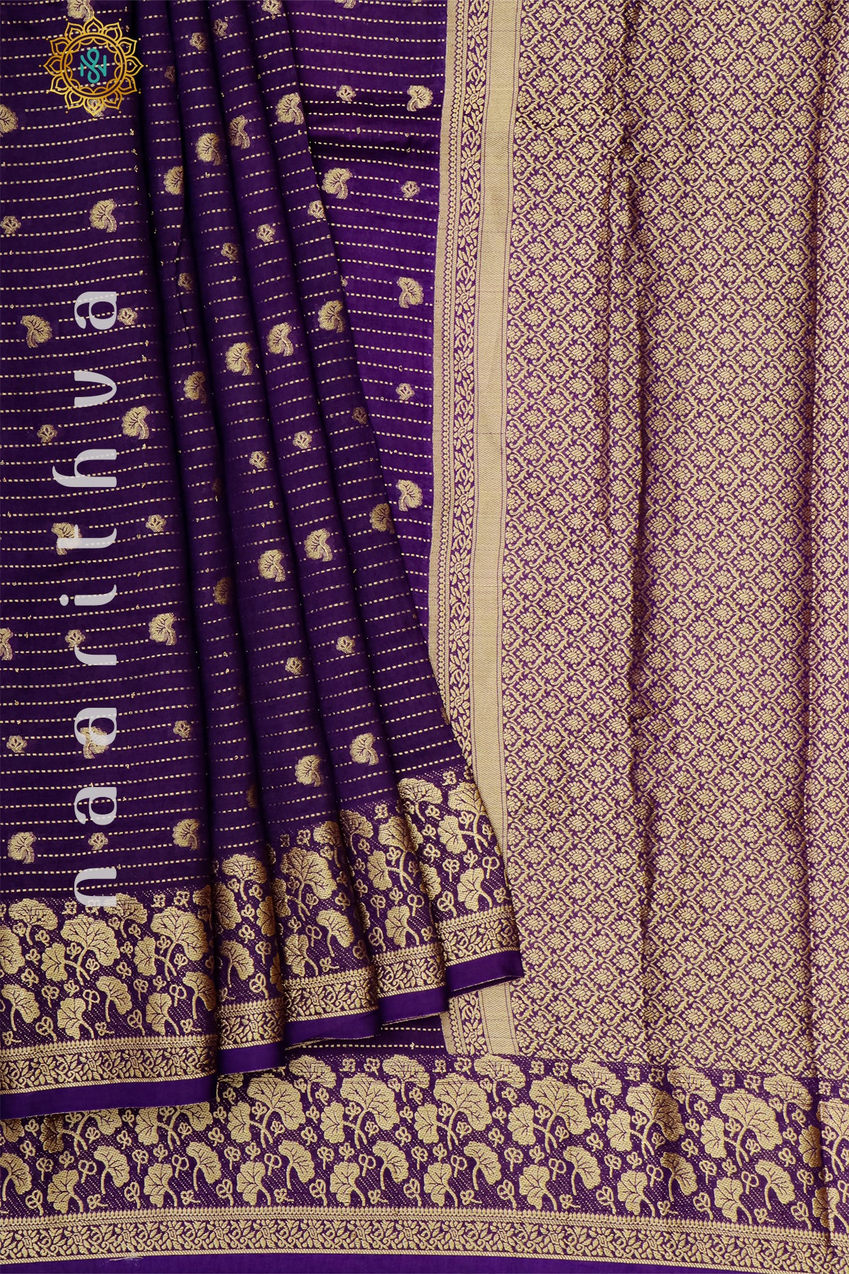 PURPLE WITH YELLOW - DOLA SILK