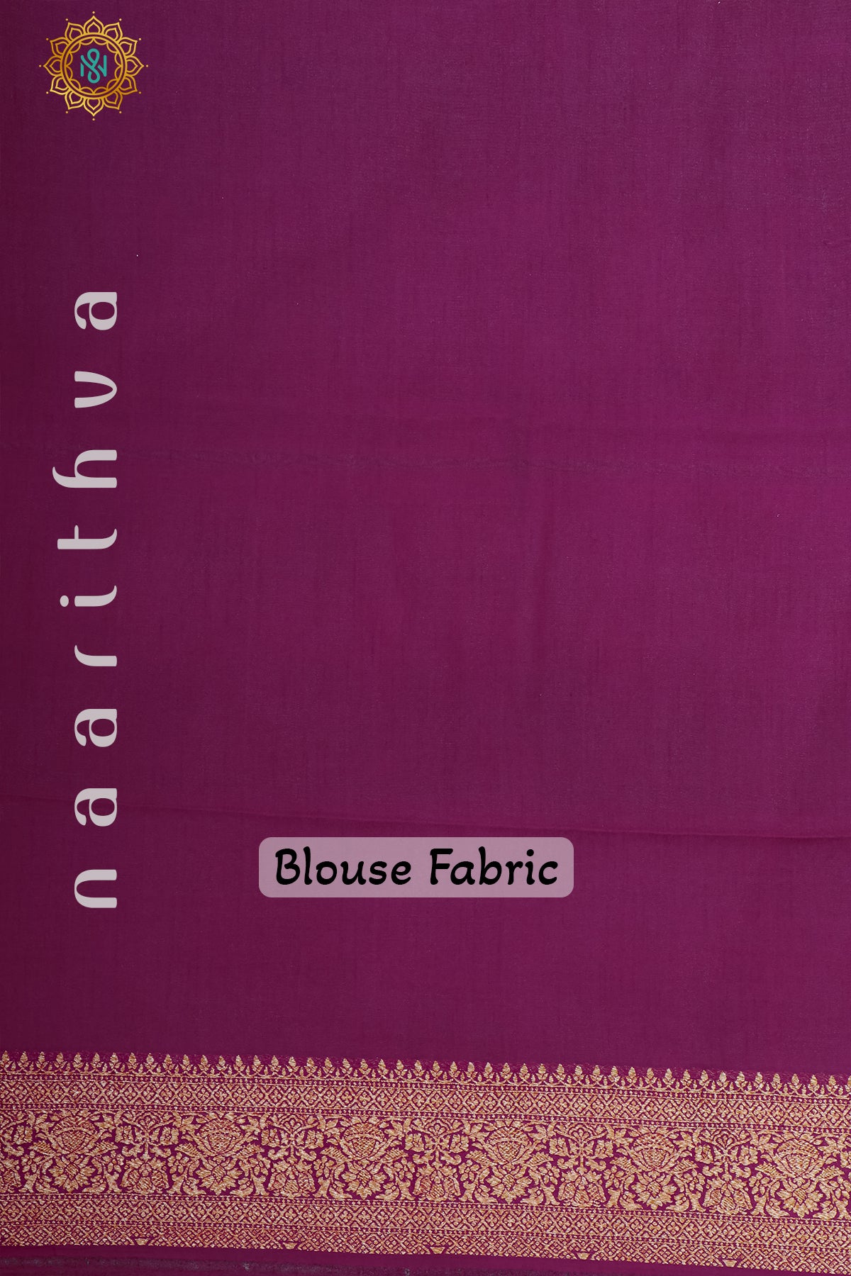 BLUE WITH PINK - PURE HANDLOOM KHADDI GEORGETTE BANARAS