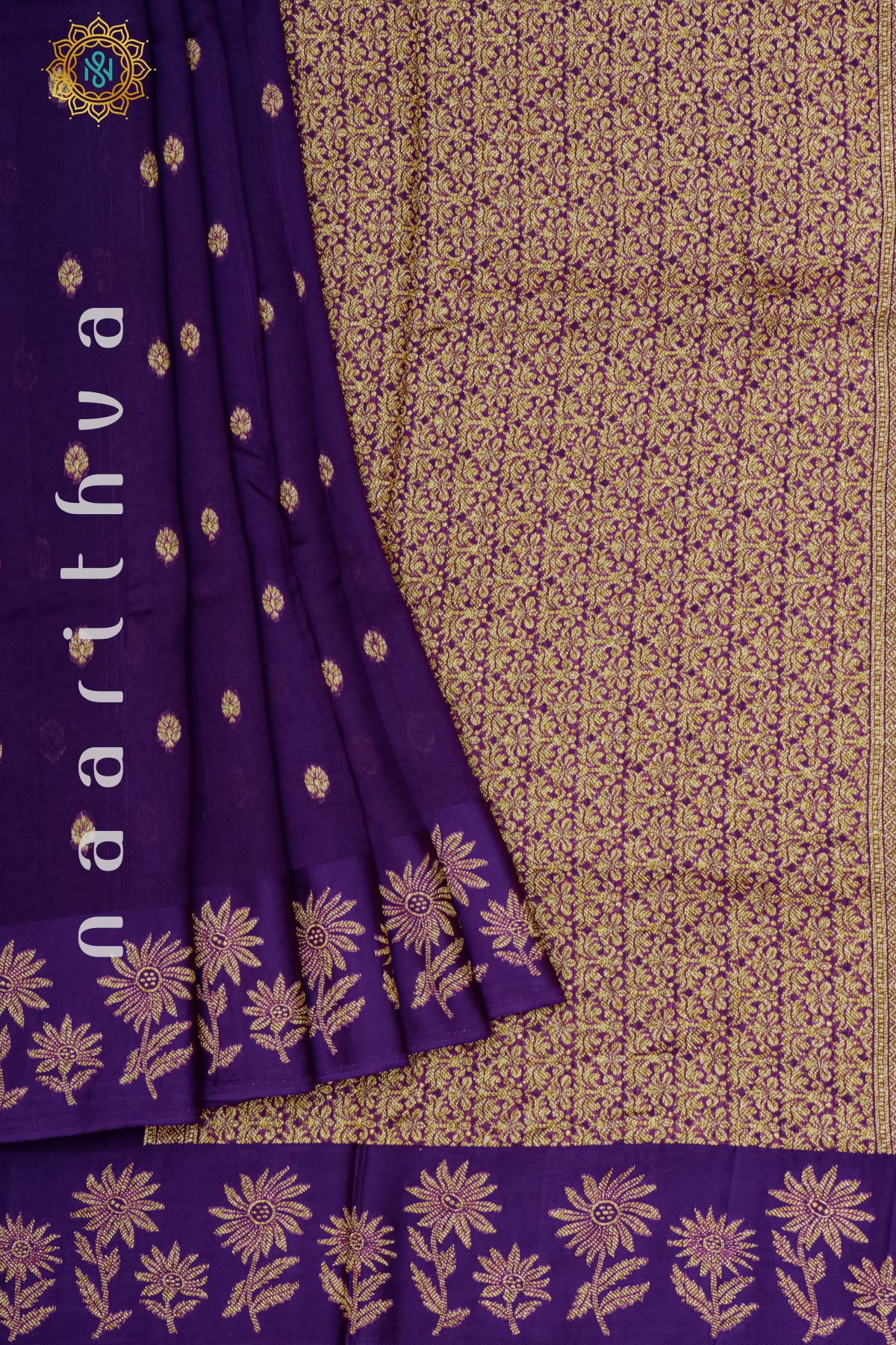 PURPLE - SEMI RAW SILK