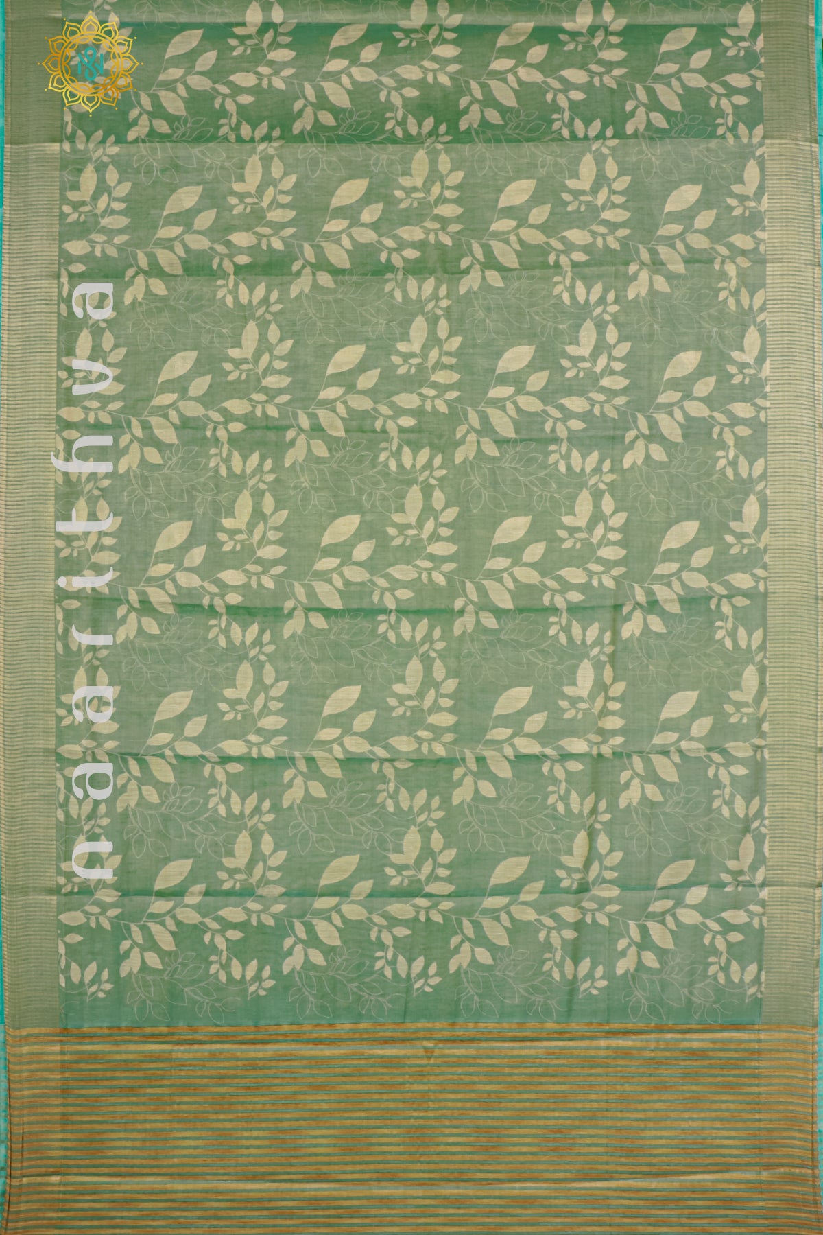 PISTA GREEN - TISSUE SAREE