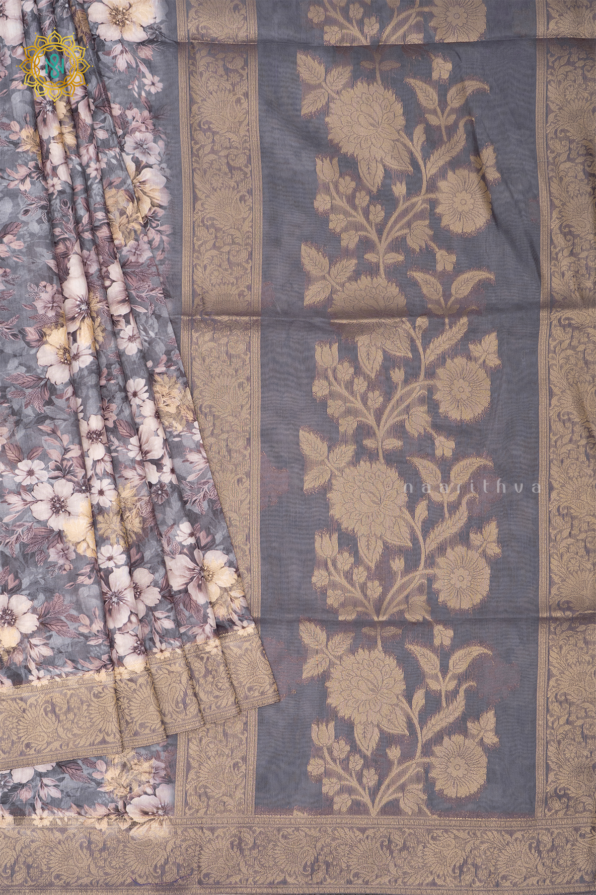 GREY - SEMI CREPE SILK