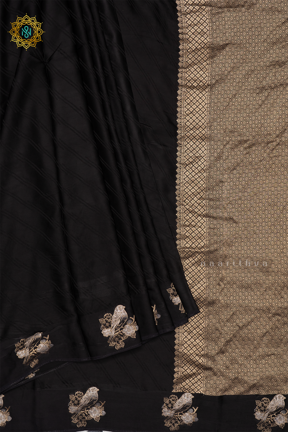 BLACK - MASHRU SATIN