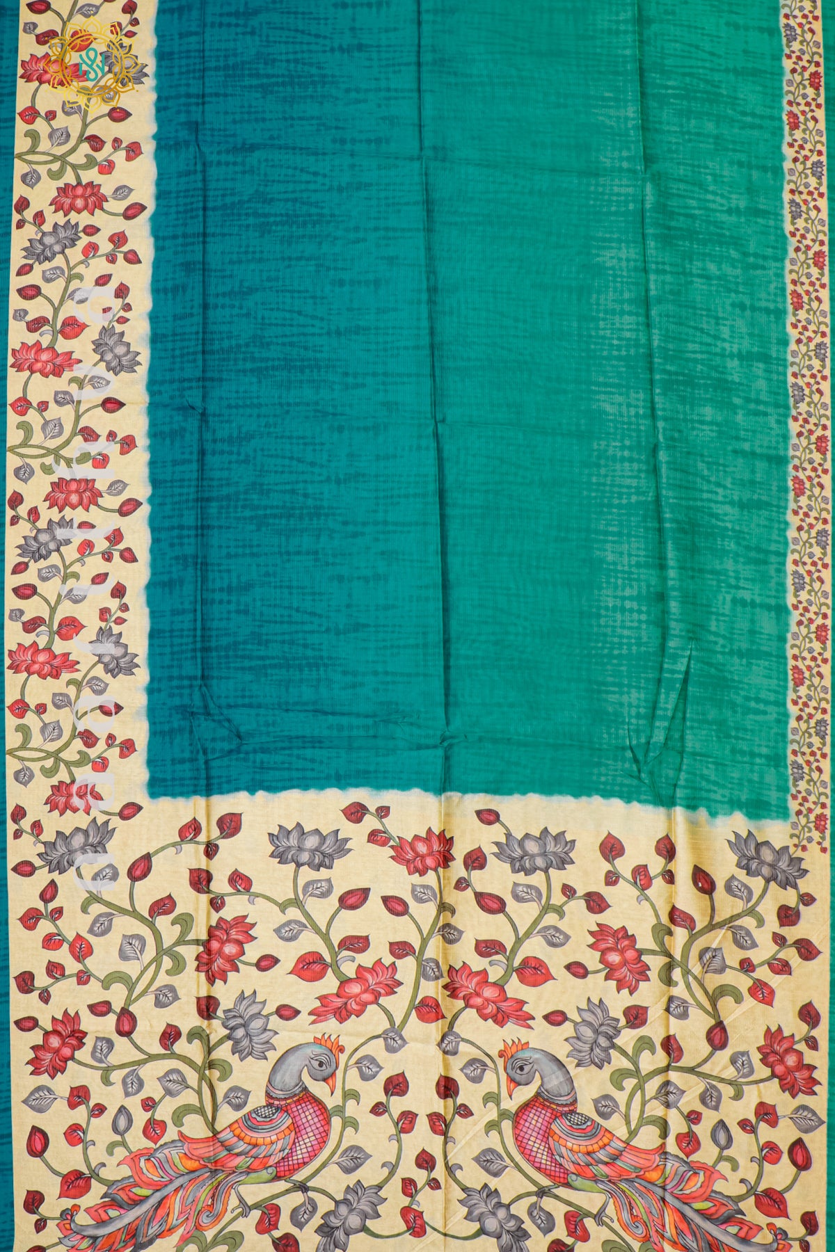 PEACOCK BLUE - SEMI TUSSAR SILK