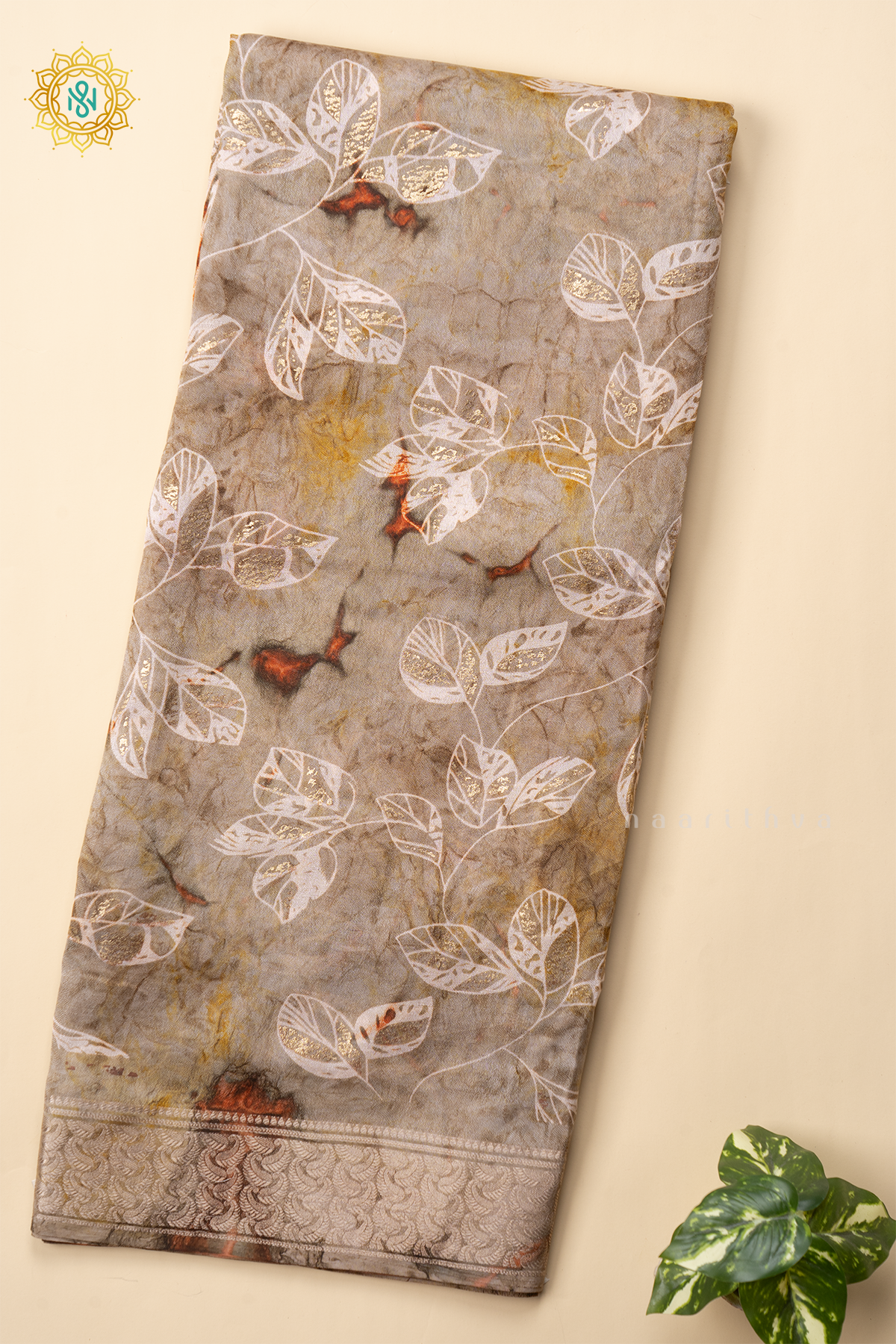LIGHT BROWN - SEMI GEORGETTE