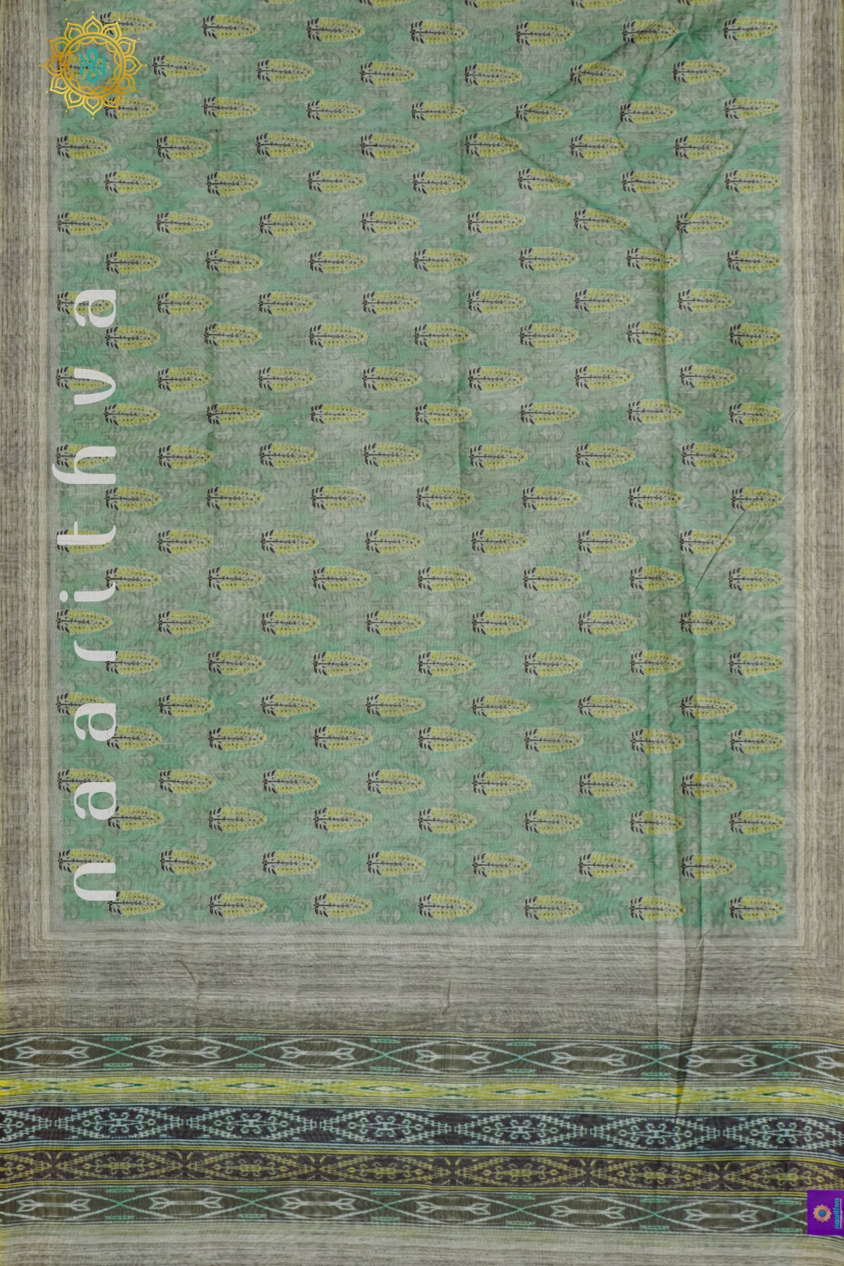 AQUA GREEN - CHANDERI SILK COTTON