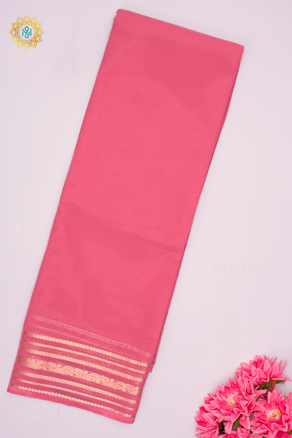 PINK - SEMI MYSORE CREPE SILK