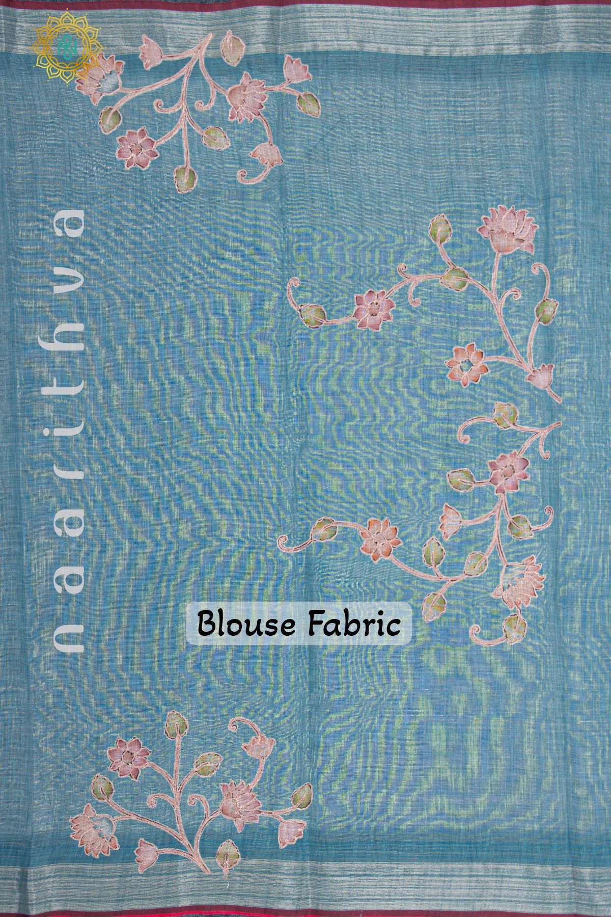 BLUE - KALAMKARI LINEN TISSUE