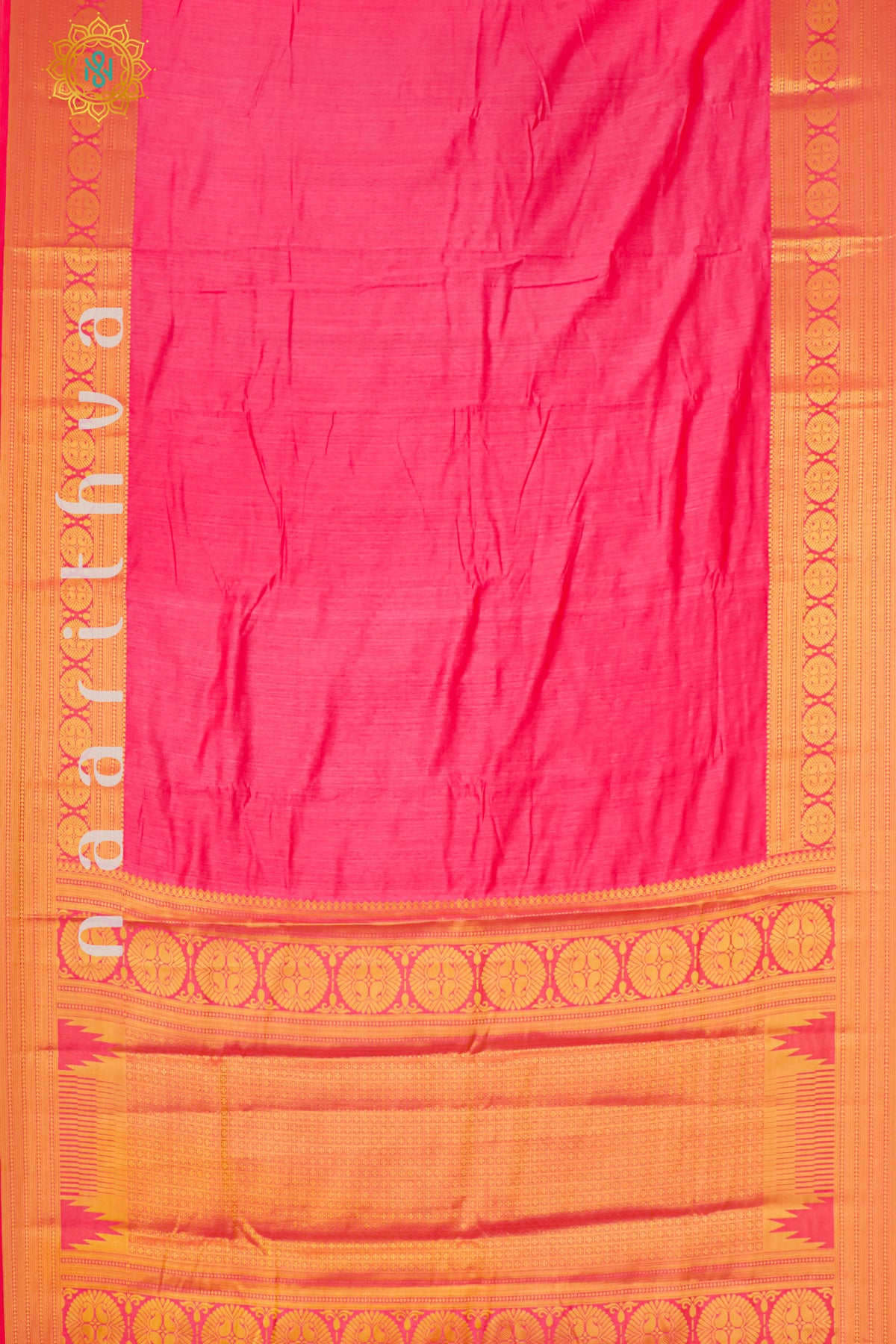 PEACHISH PINK - SEMI RAW SILK