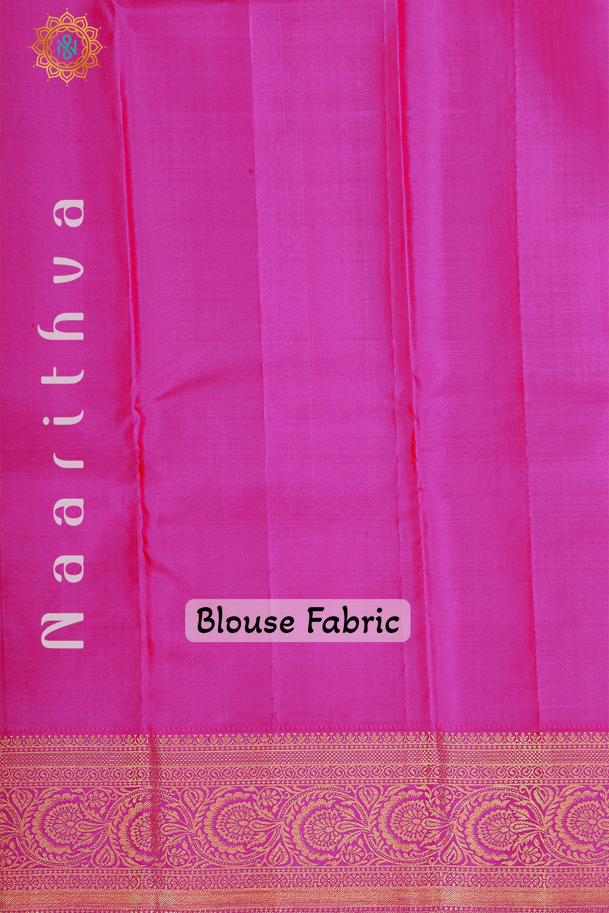 OFF WHITE WITH PINK - PURE KANJIVARAM SILK